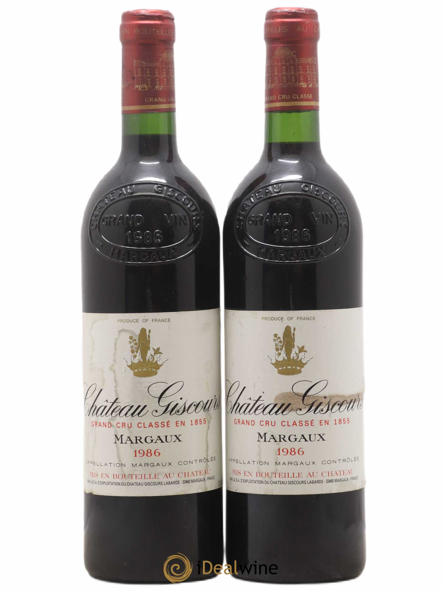Château Giscours 3ème Grand Cru Classé 1986 - Lot de 2 bouteilles - 0