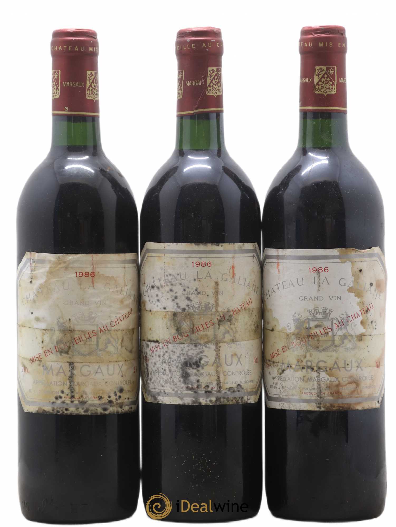 Bordeaux Château La Galiane (sans prix de réserve) 1986 - Posten von 3 Flaschen - 0