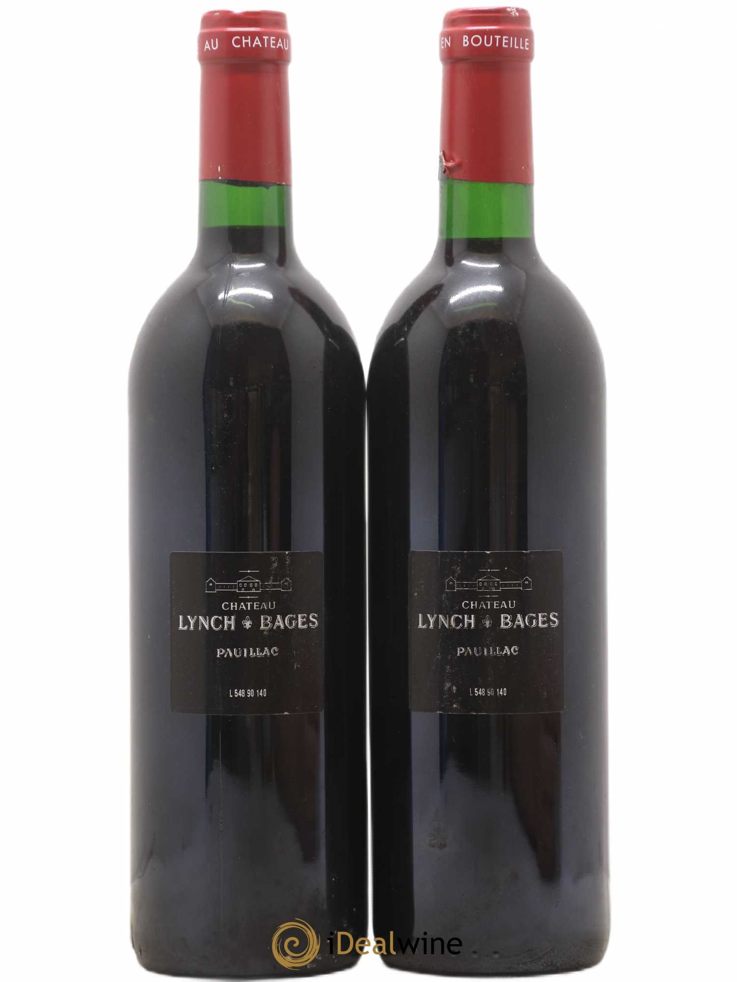 Château Lynch Bages 5ème Grand Cru Classé 1990 - Lot of 2 bottles - 1