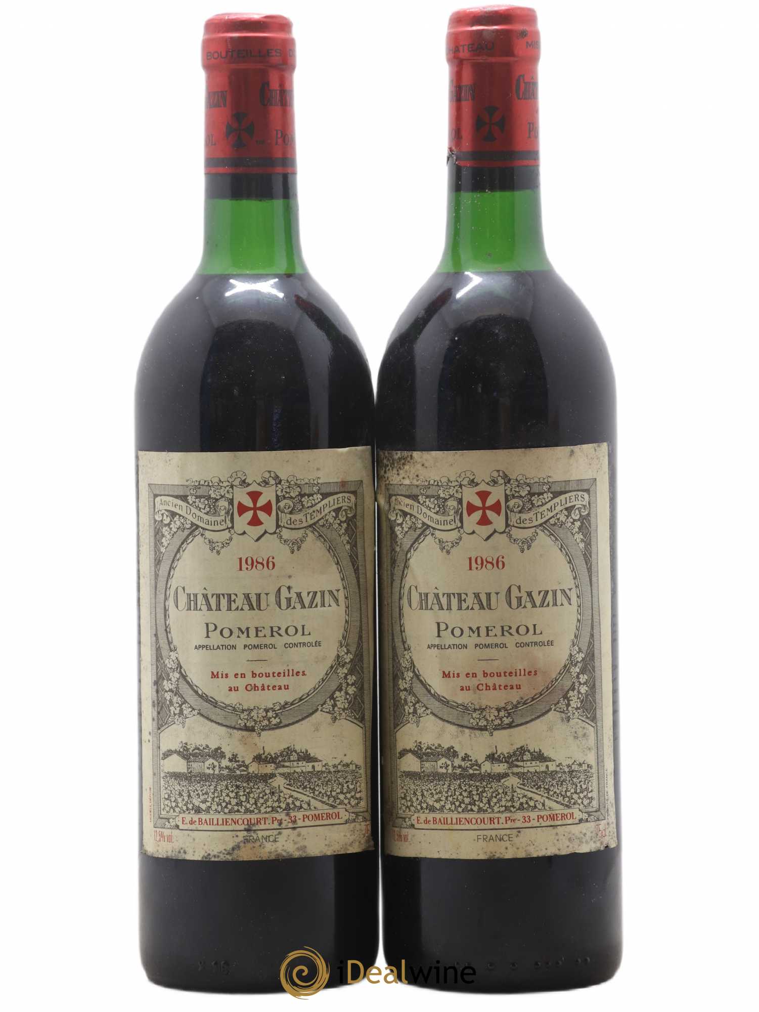 Château Gazin 1986 - Lot de 2 bouteilles - 0
