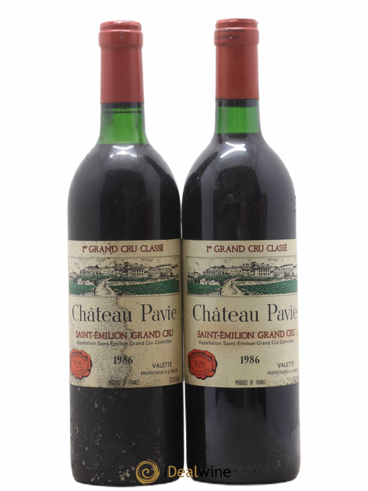 Château Pavie 1er Grand Cru Classé A 1986 - Lot de 2 bouteilles - 0