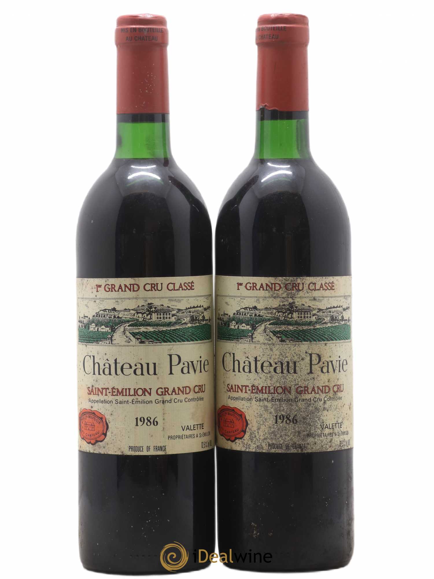 Château Pavie 1er Grand Cru Classé A 1986 - Lot de 2 bouteilles - 0