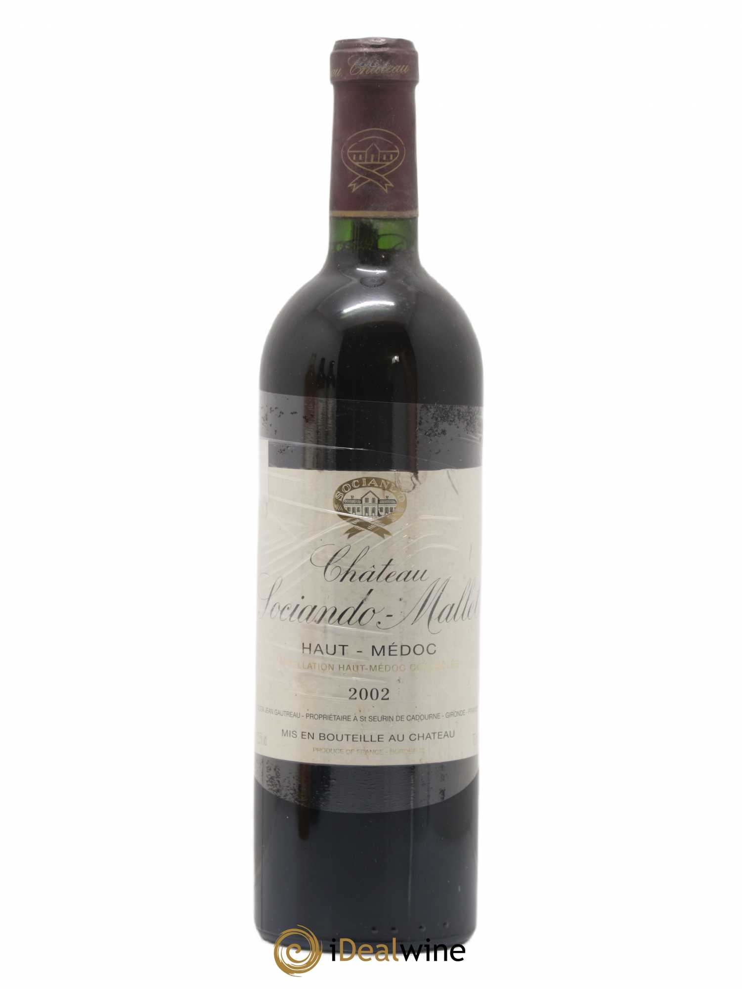 Château Sociando Mallet 2002 - Lot de 1 bouteille - 0
