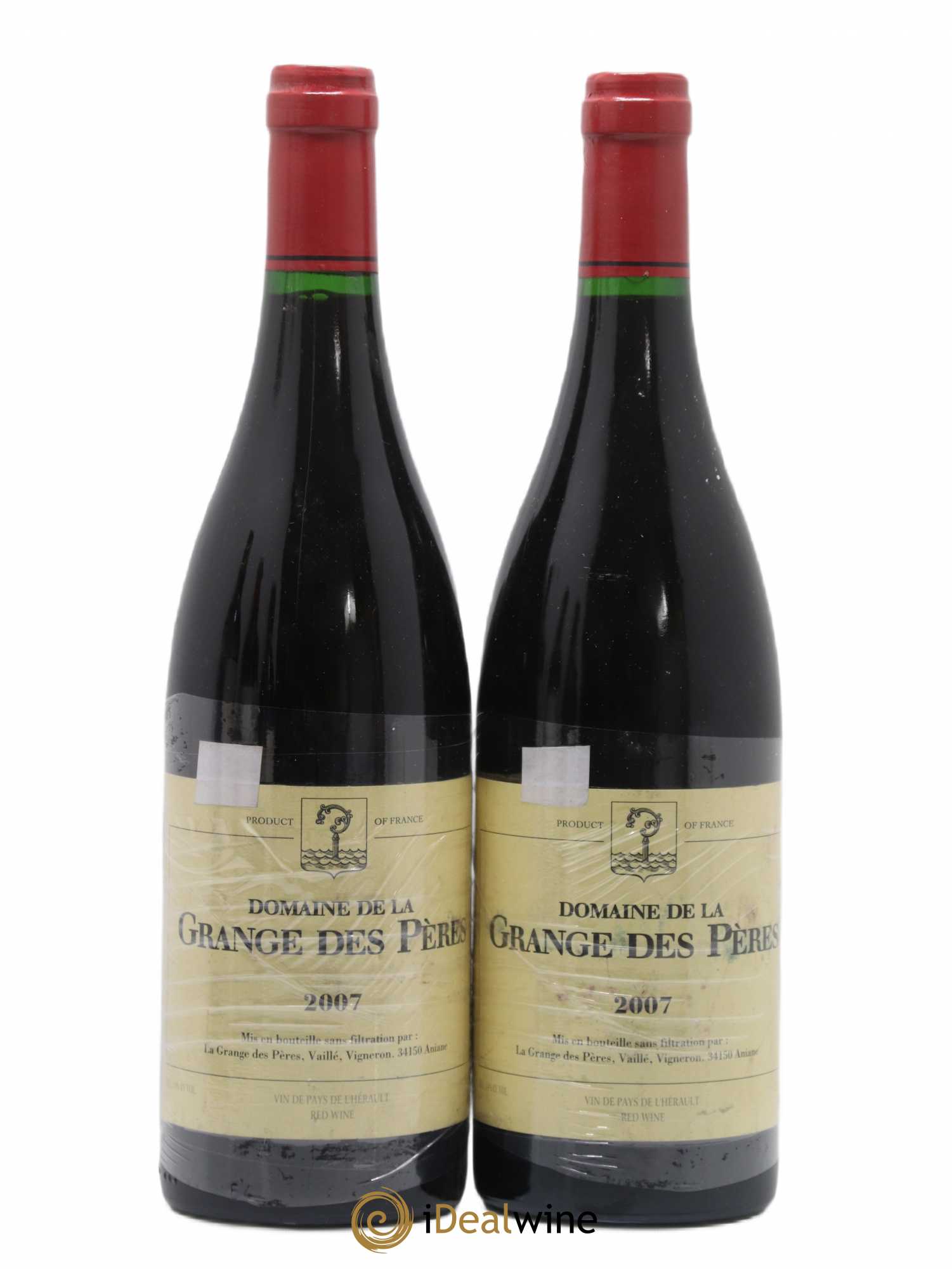 Pays d'Hérault Grange des Pères Laurent Vaillé 2007 - Lot de 2 bouteilles - 0