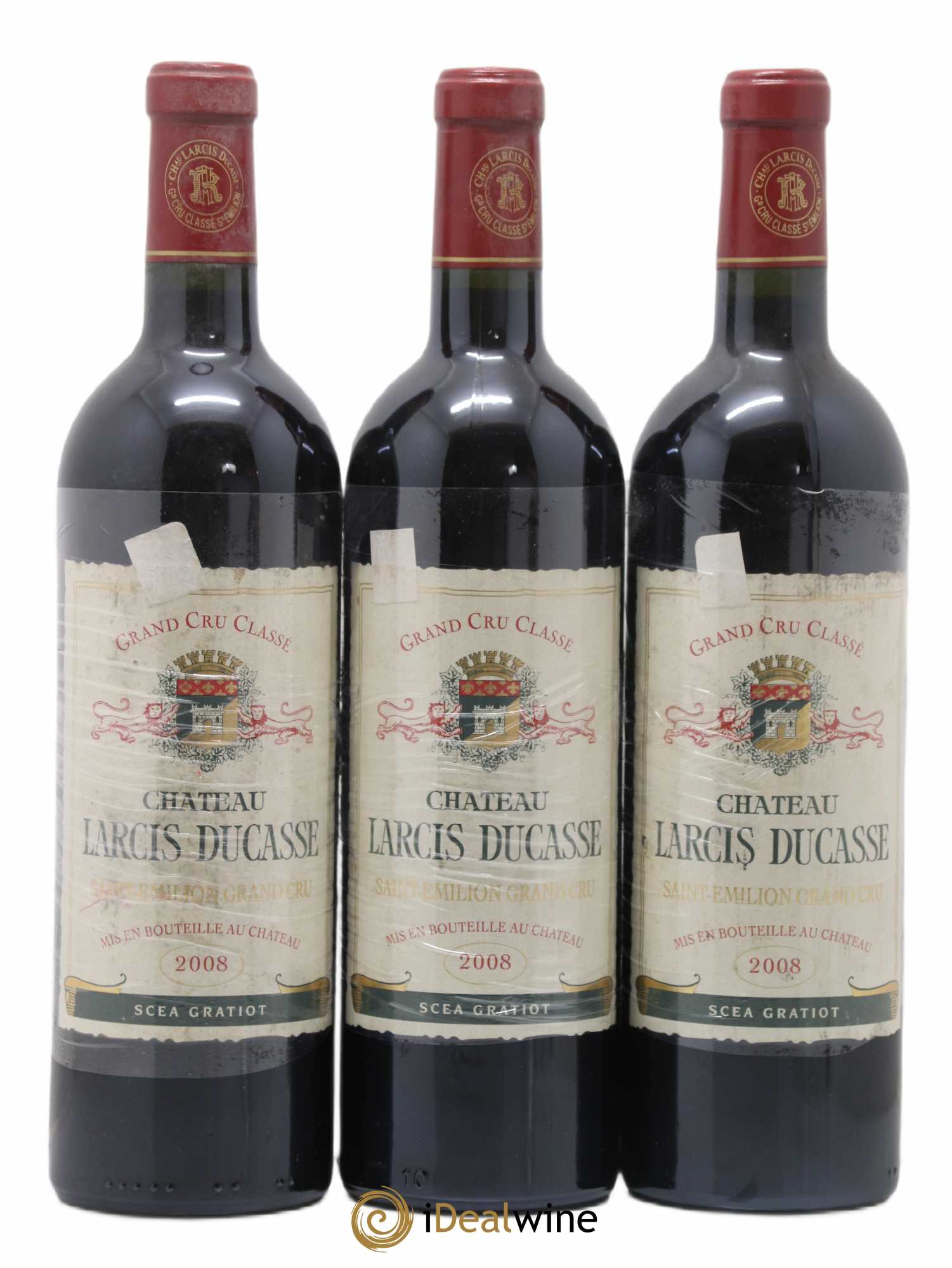 Château Larcis Ducasse 1er Grand Cru Classé B 2008 - Lot de 3 bouteilles - 0
