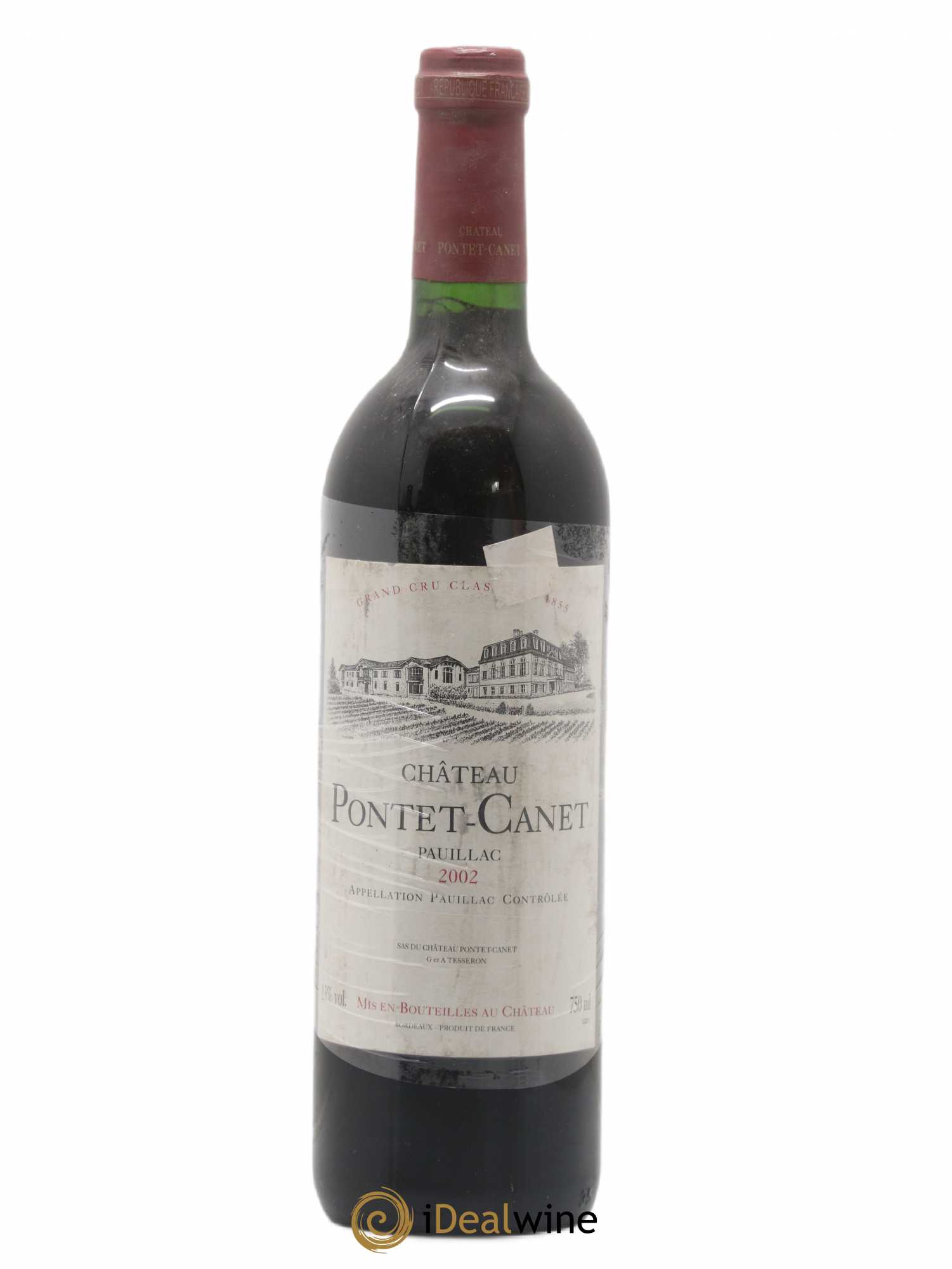 Château Pontet Canet 5ème Grand Cru Classé 2002 - Lot de 1 bouteille - 0
