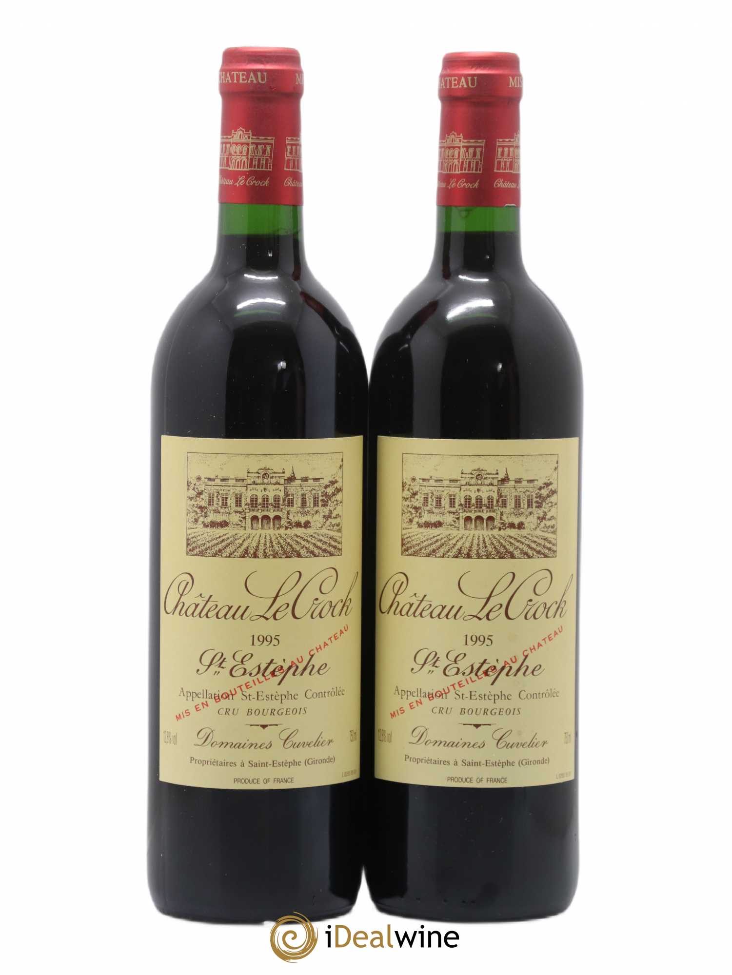 Château le Crock Cru Bourgeois 1995 - Lot de 2 bouteilles - 0