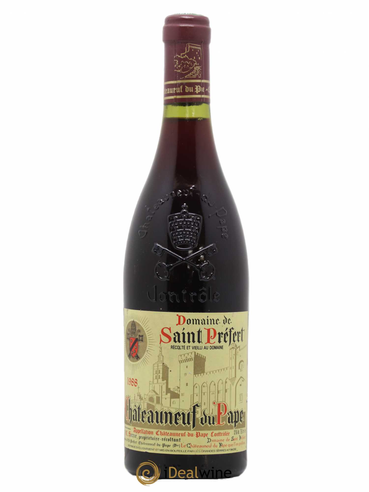 Châteauneuf-du-Pape Domaine Saint-Préfert 1988 - Lot de 1 bouteille - 0