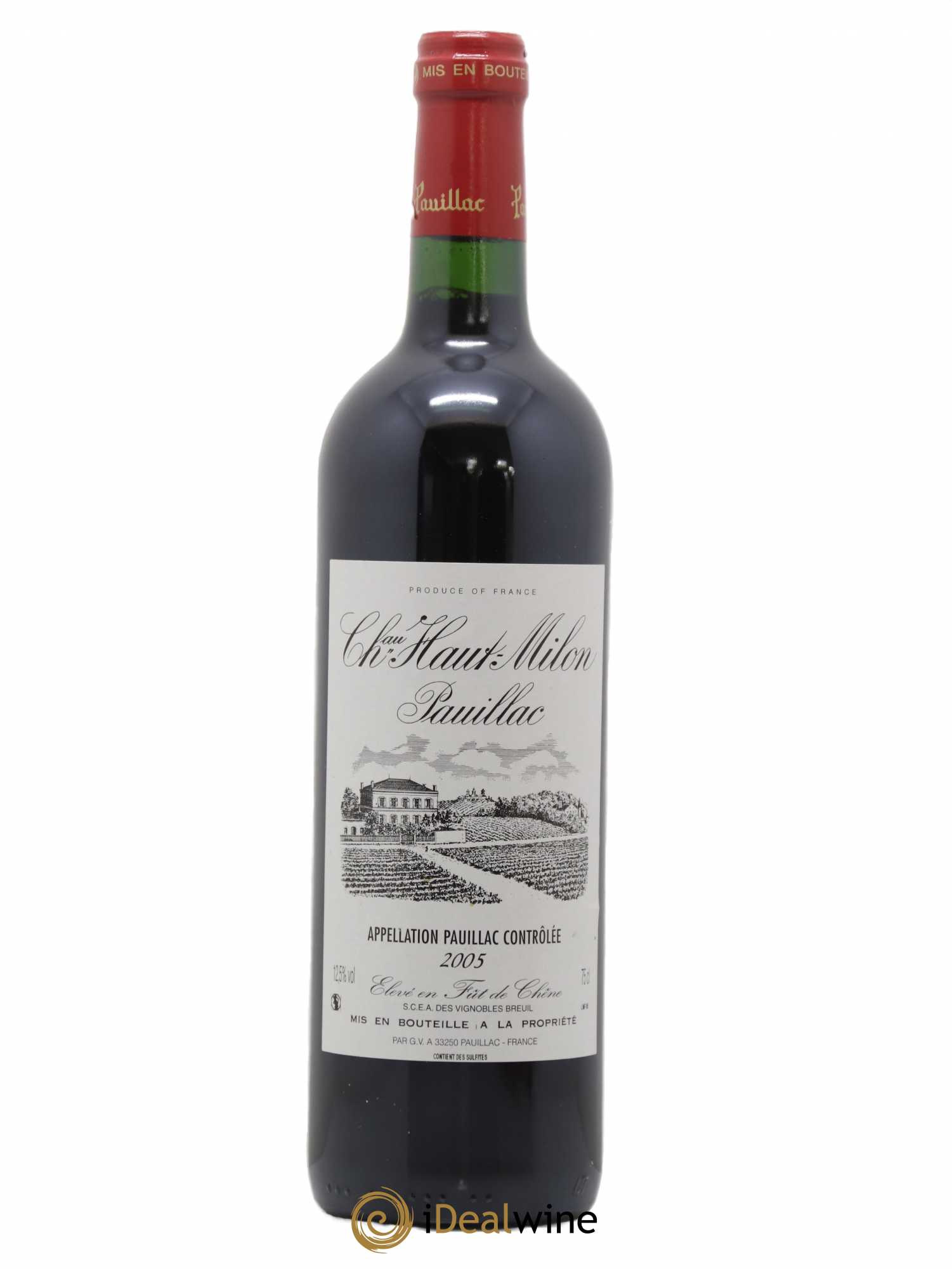 Pauillac Château Haut Milon 2005 - Lot de 1 bouteille - 0