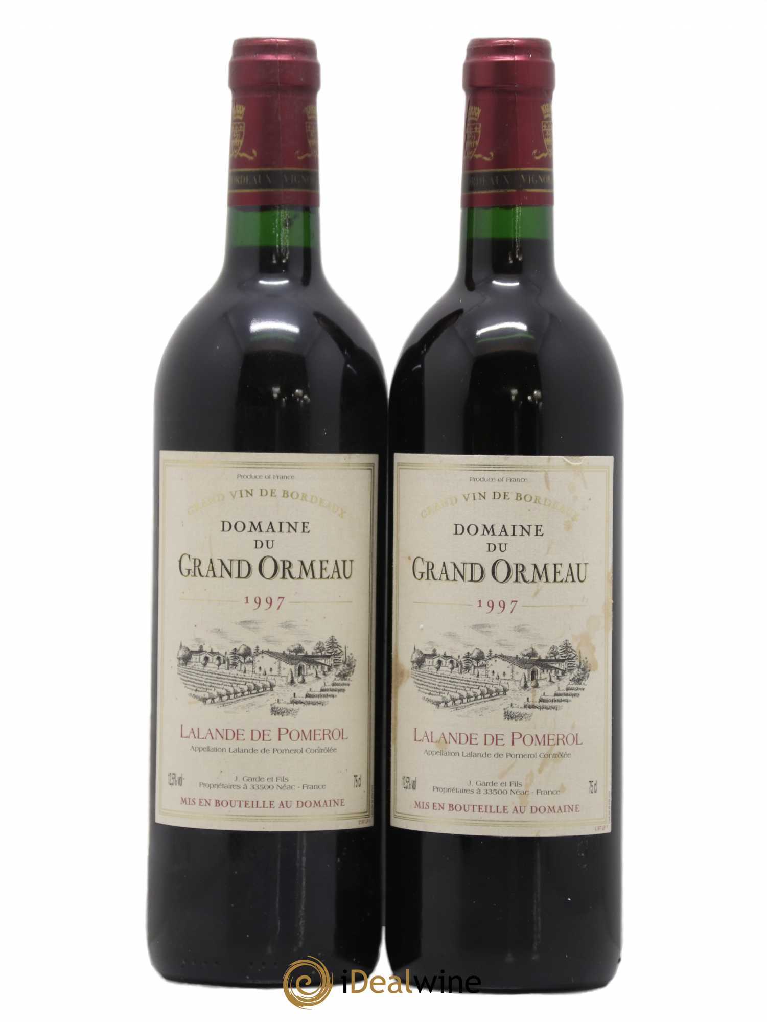 Lalande-de-Pomerol Domaine Du Grand Ormeau (sans prix de réserve) 1997 - Posten von 2 Flaschen - 0