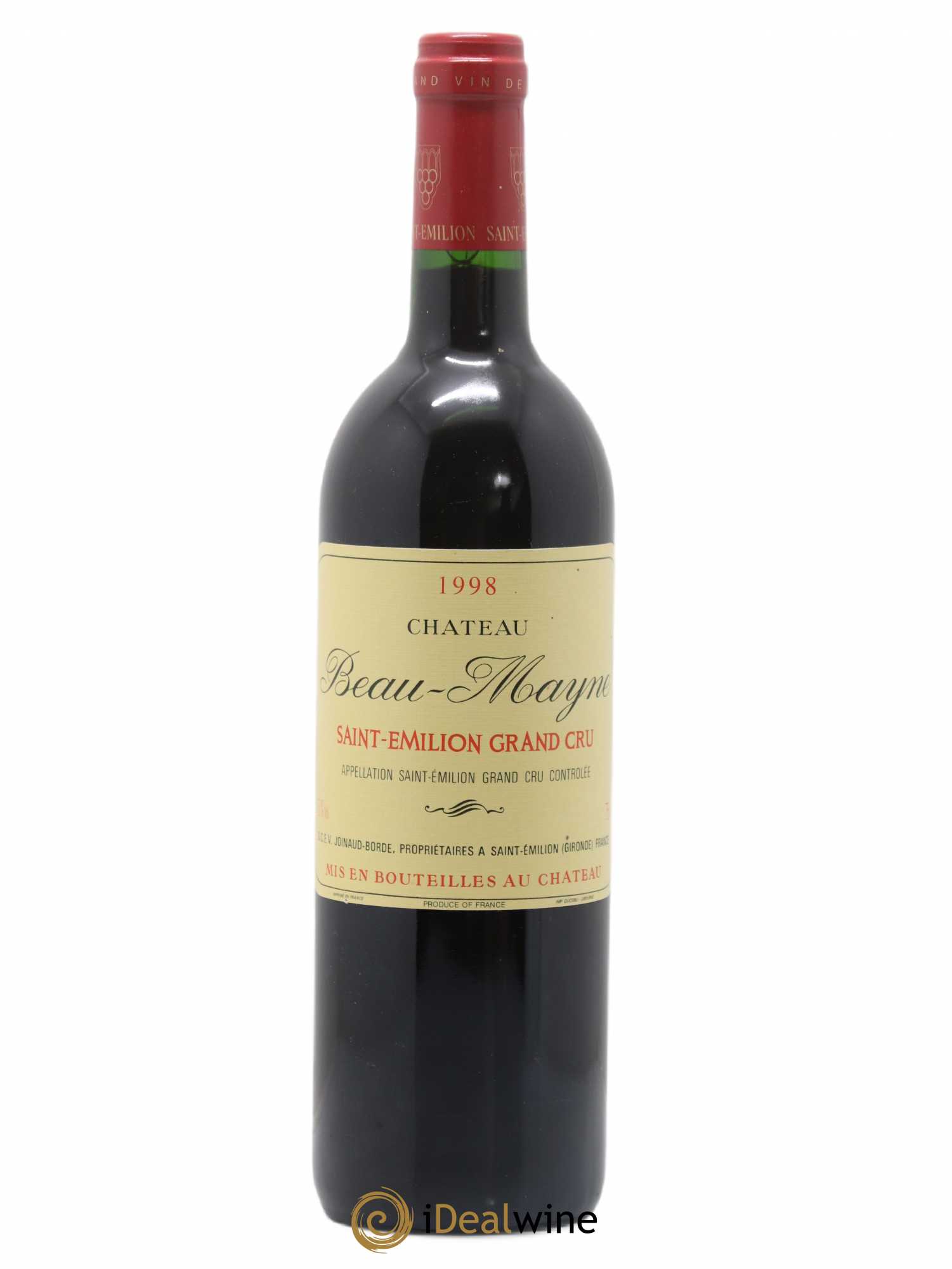Saint-Émilion Grand Cru Beau Mayne 1998 - Lot de 1 bouteille - 0