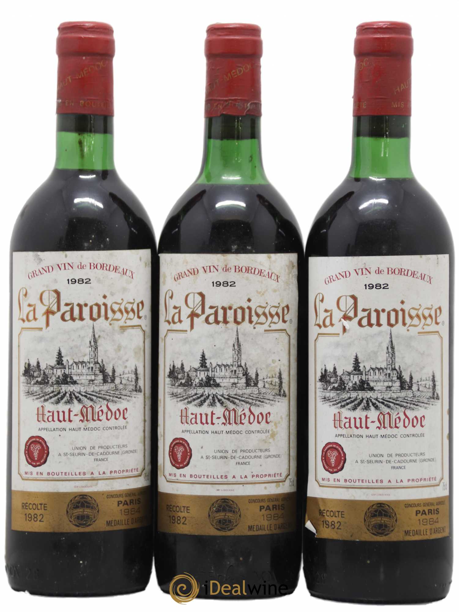 Haut Médoc La Paroisse 1982 - Lot de 3 bouteilles - 0