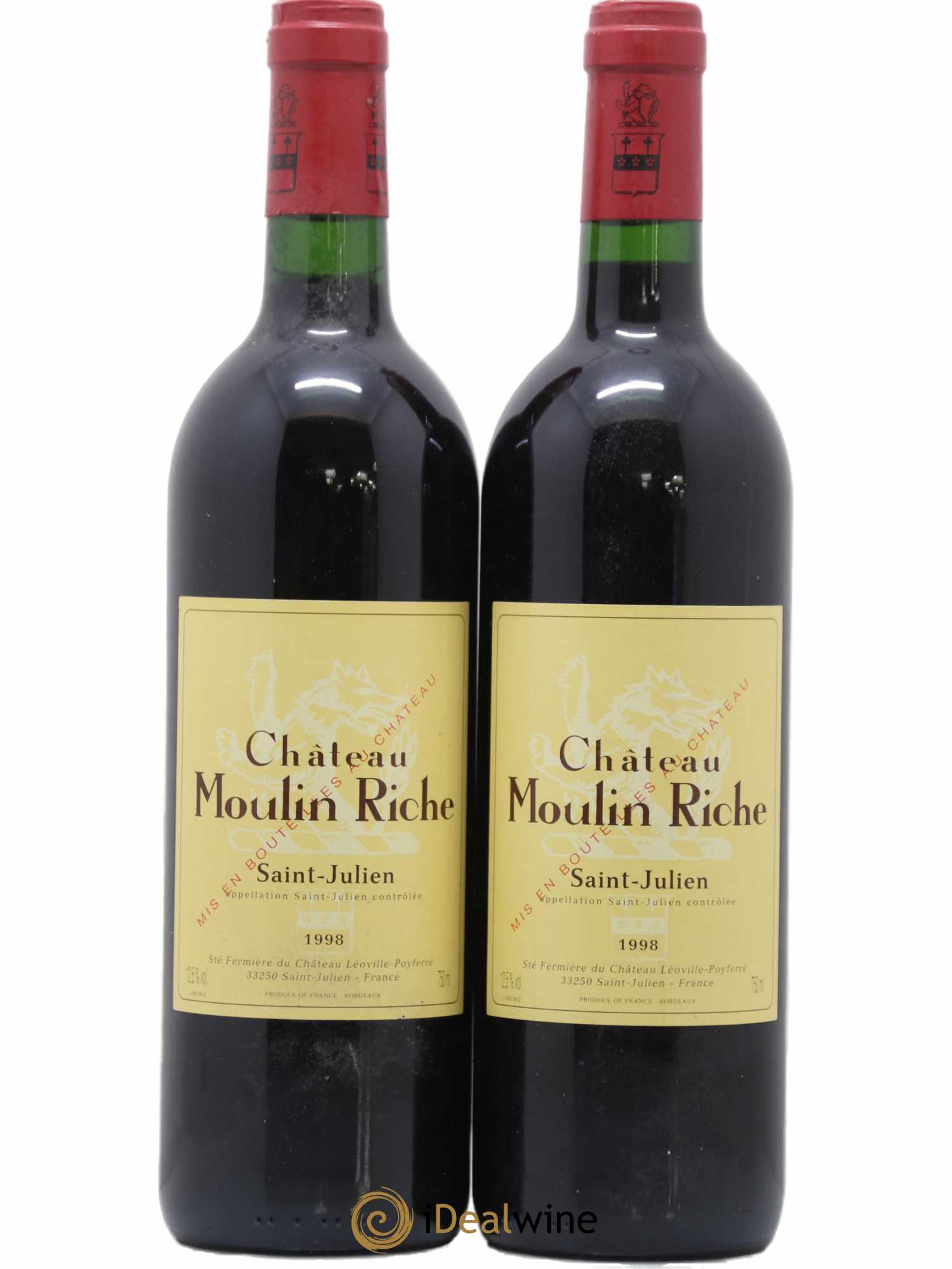 Château Moulin Riche 1998 - Lot de 2 bouteilles - 0