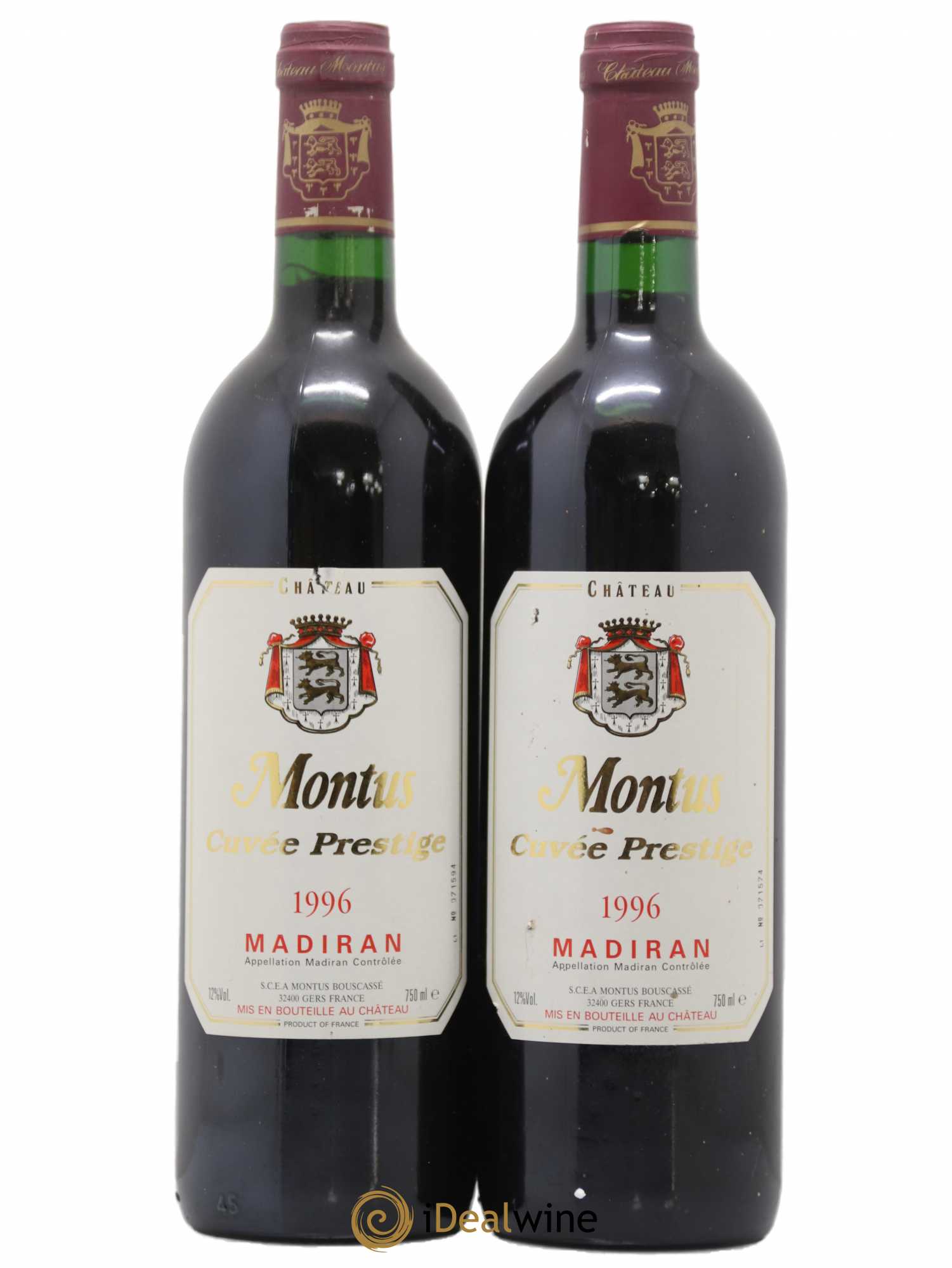 Madiran Château Montus-Prestige Alain Brumont 1996 - Lot de 2 bouteilles - 0