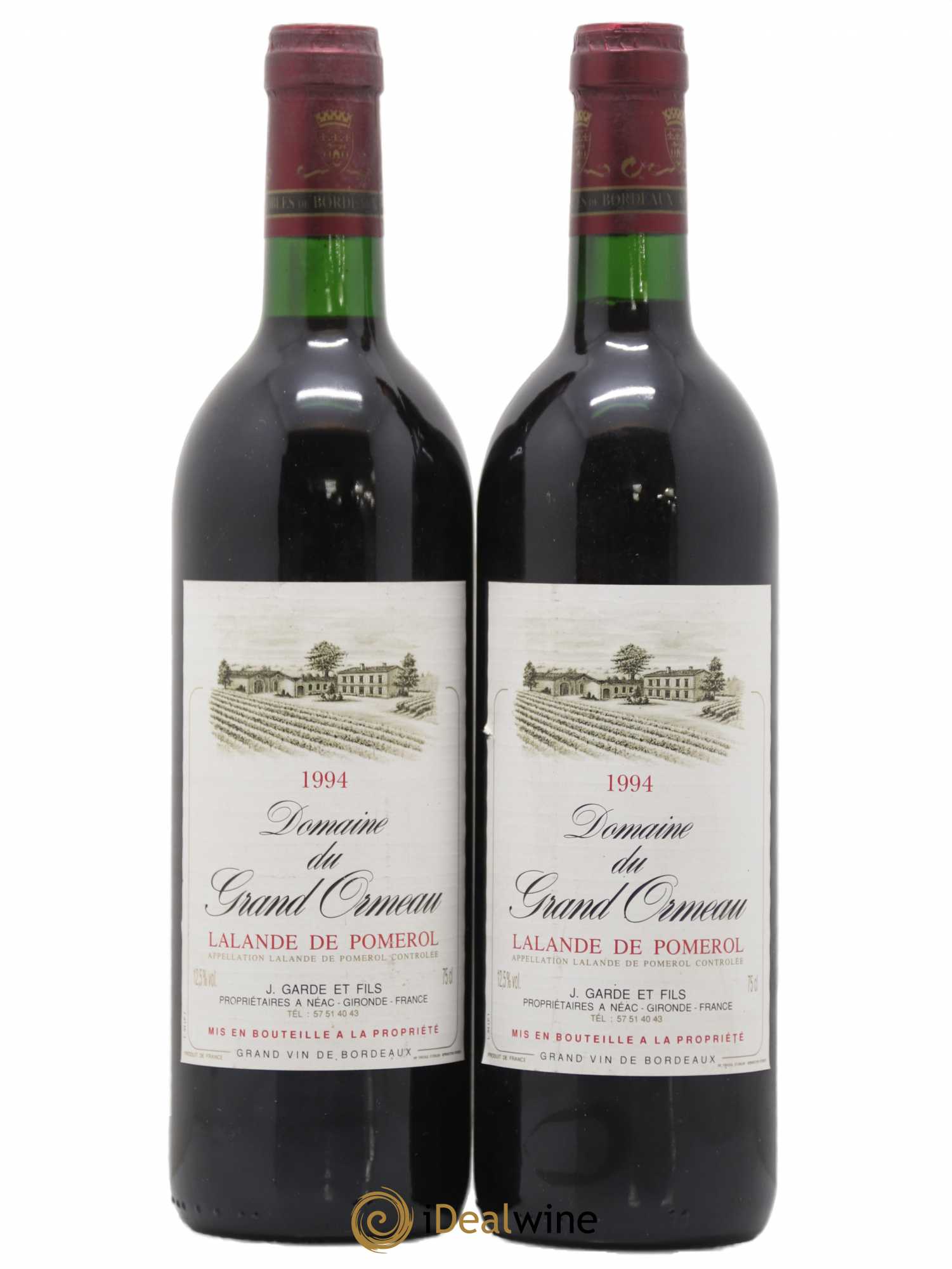 Lalande-de-Pomerol (sans prix de réserve) 1994 - Lot de 2 bouteilles - 0