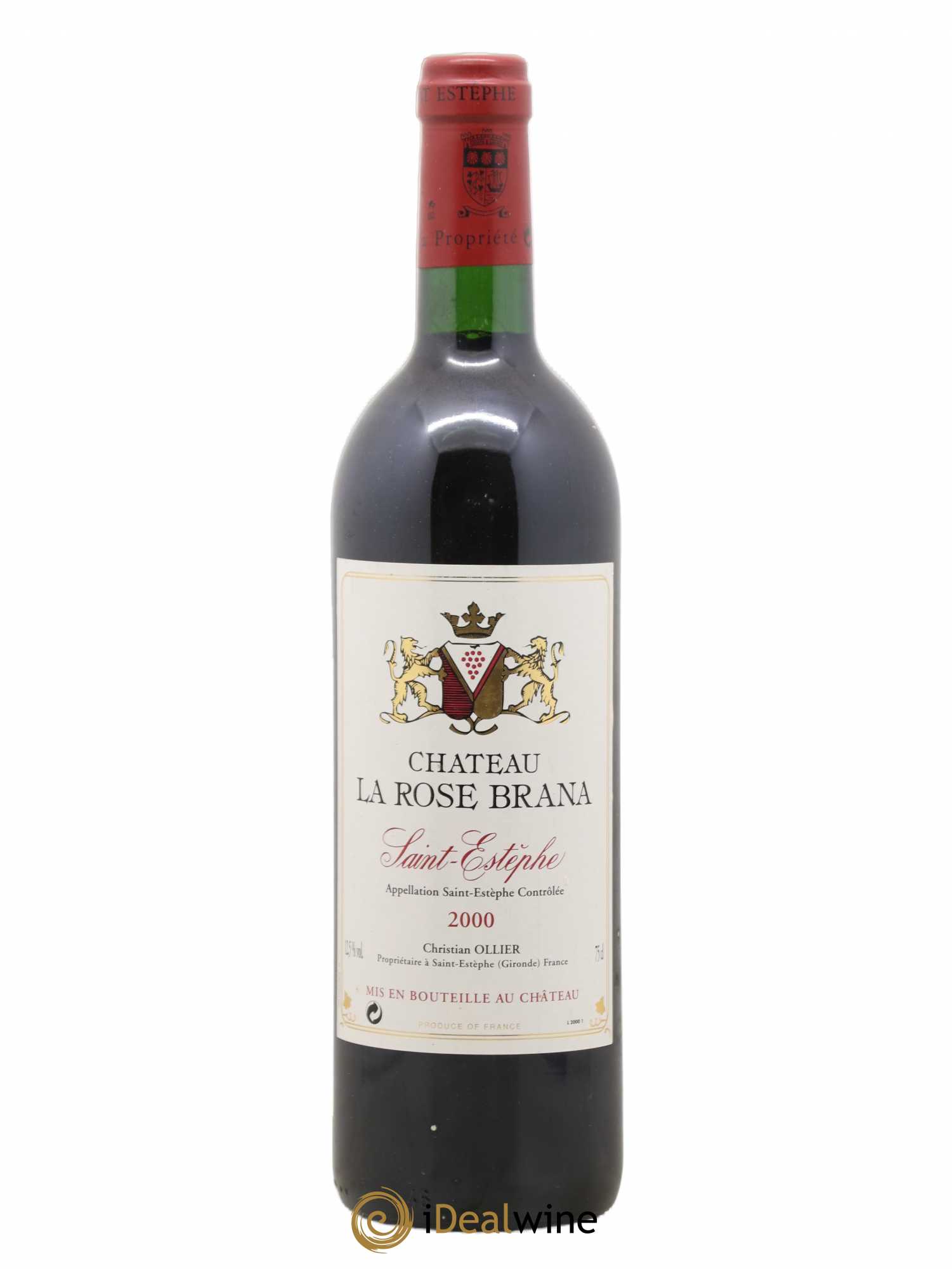 Saint-Estèphe Château La Rose Brana 2000 - Lot de 1 bouteille - 0