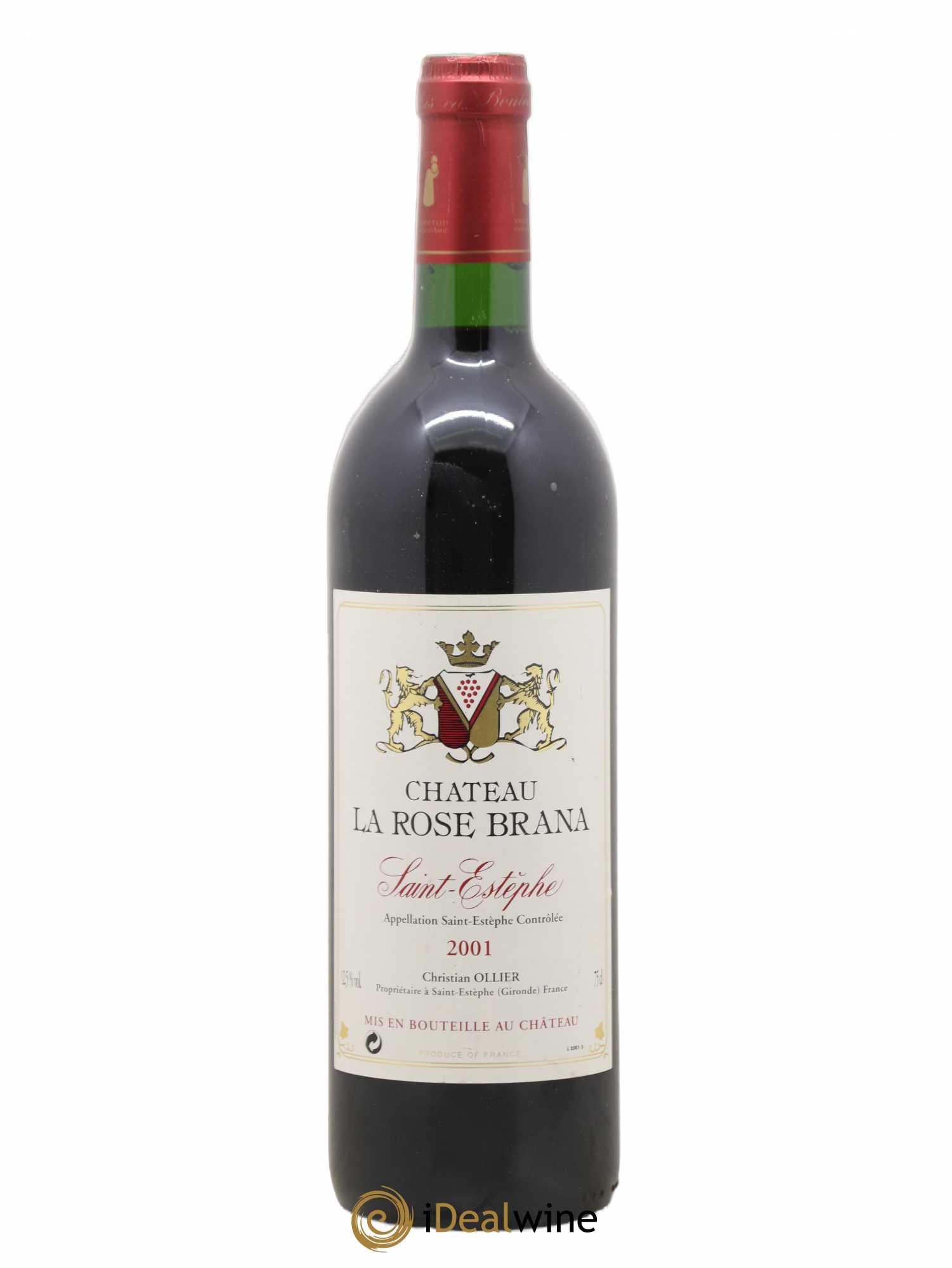 Saint-Estèphe Château La Rose Brana 2001 - Lot de 1 bouteille - 0