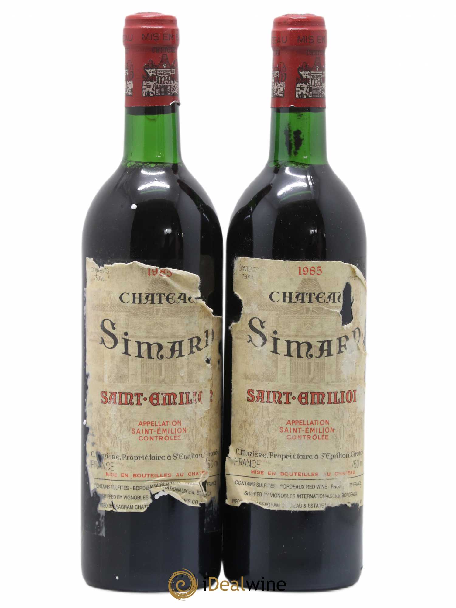 Château Simard 1985 - Lot de 2 bouteilles - 0