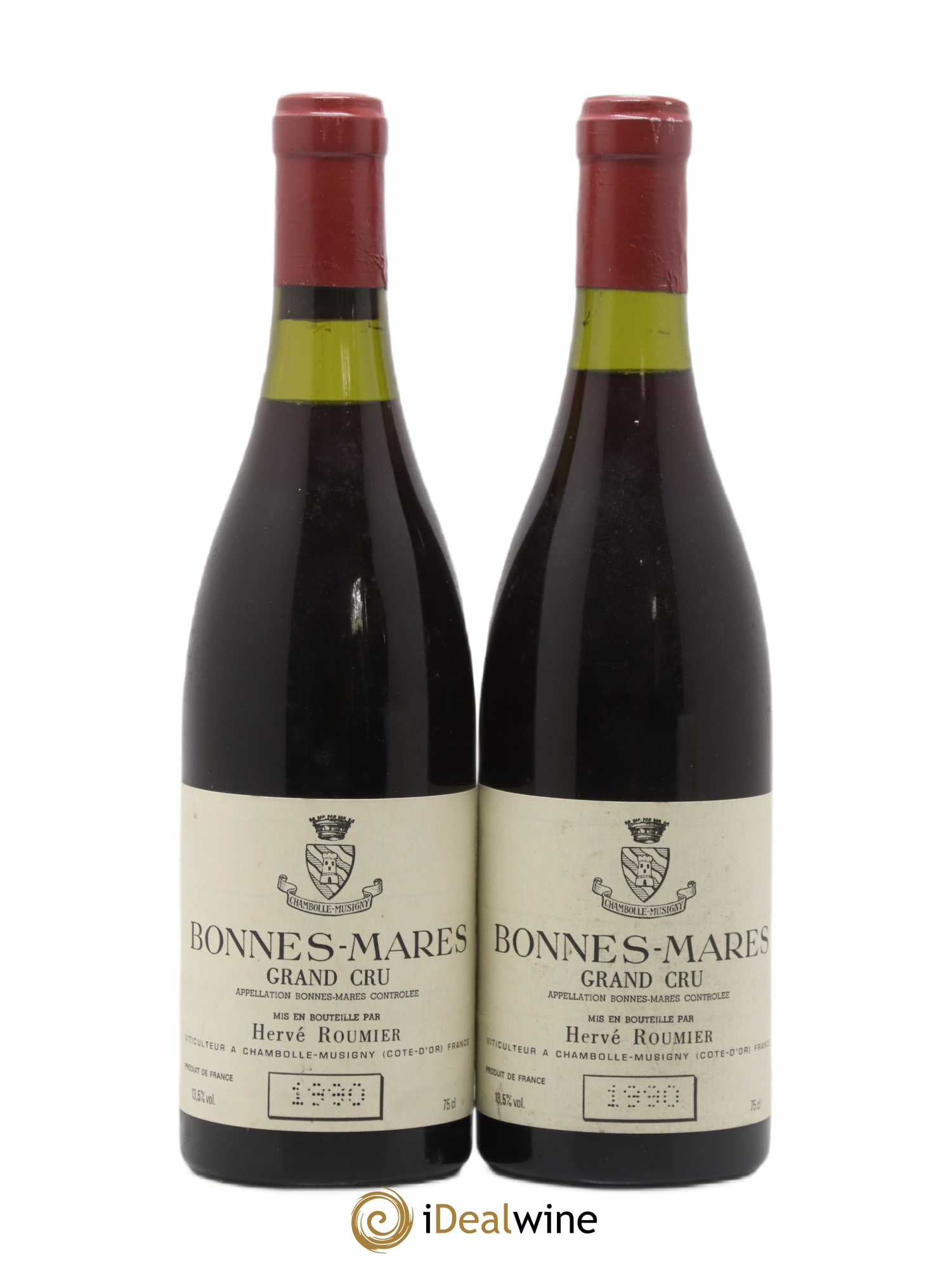 Bonnes-Mares Grand Cru Hervé Roumier 1990 - Lot de 2 bouteilles - 0