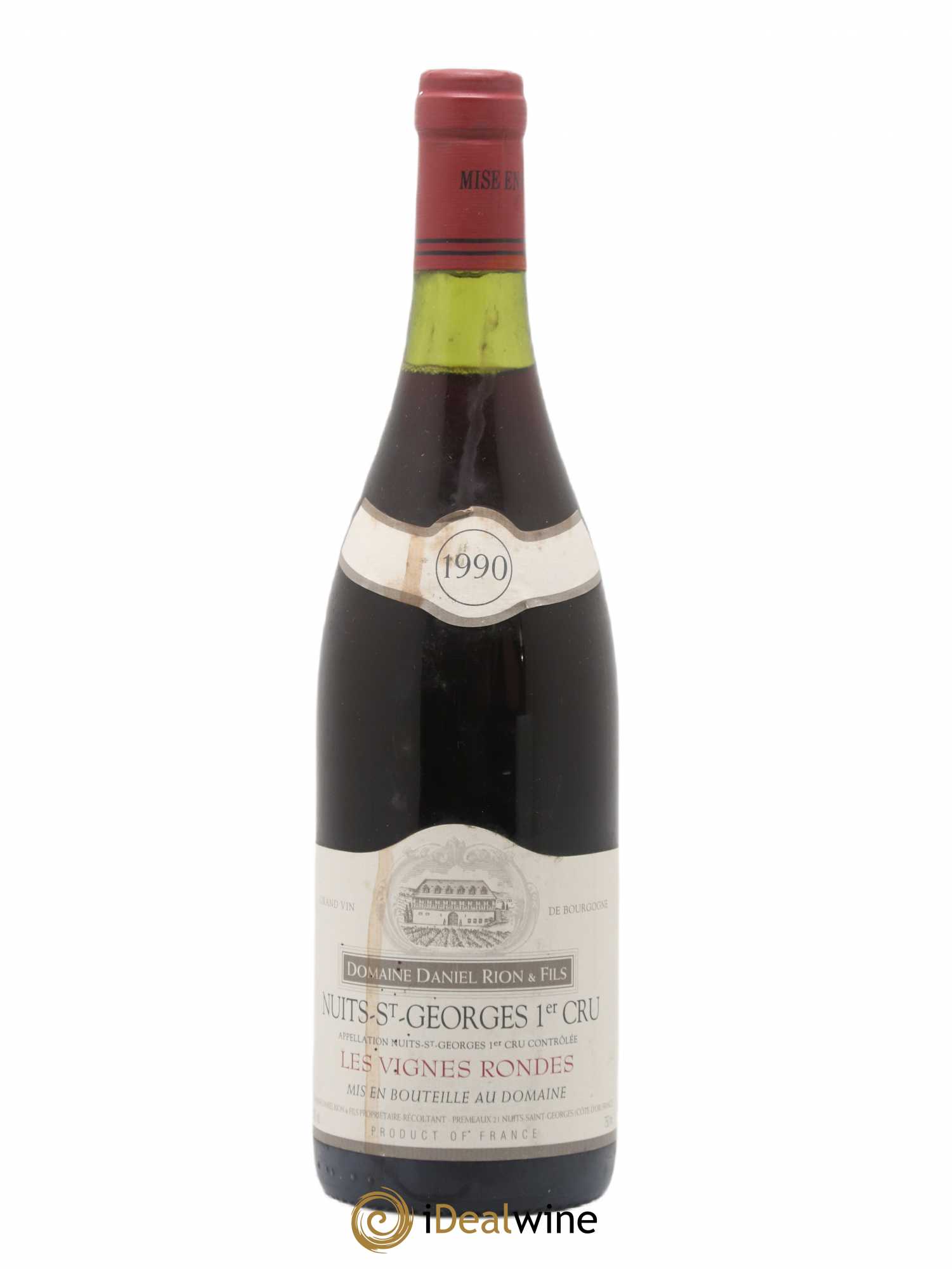 Nuits-Saint-Georges 1er Cru Les Vignes Rondes Domaine Daniel Rion & Fils 1990 - Lot de 1 bouteille - 0