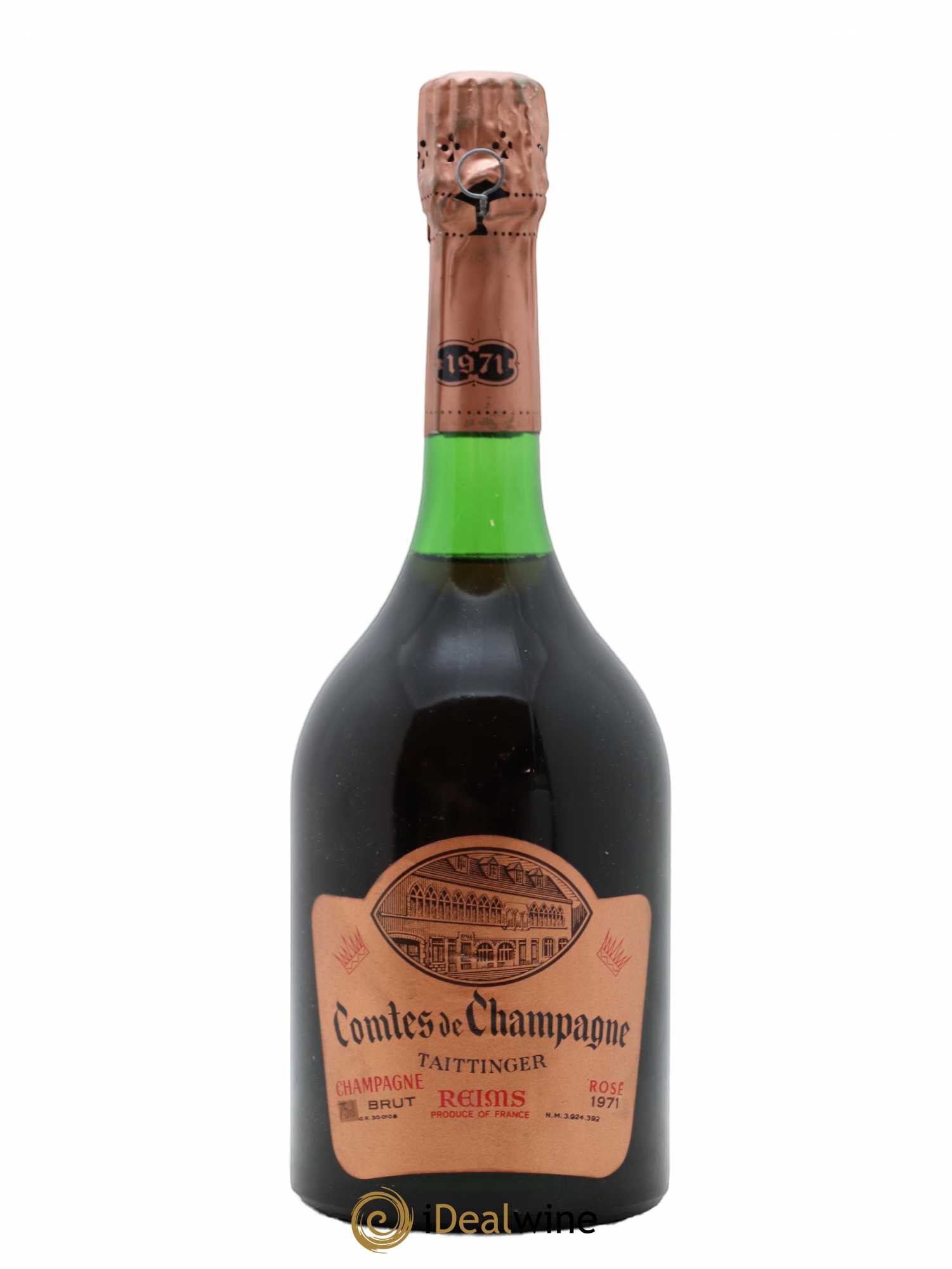 Comtes de Champagne Rosé Grand Cru Brut Taittinger 1971 - Lot de 1 bouteille - 0