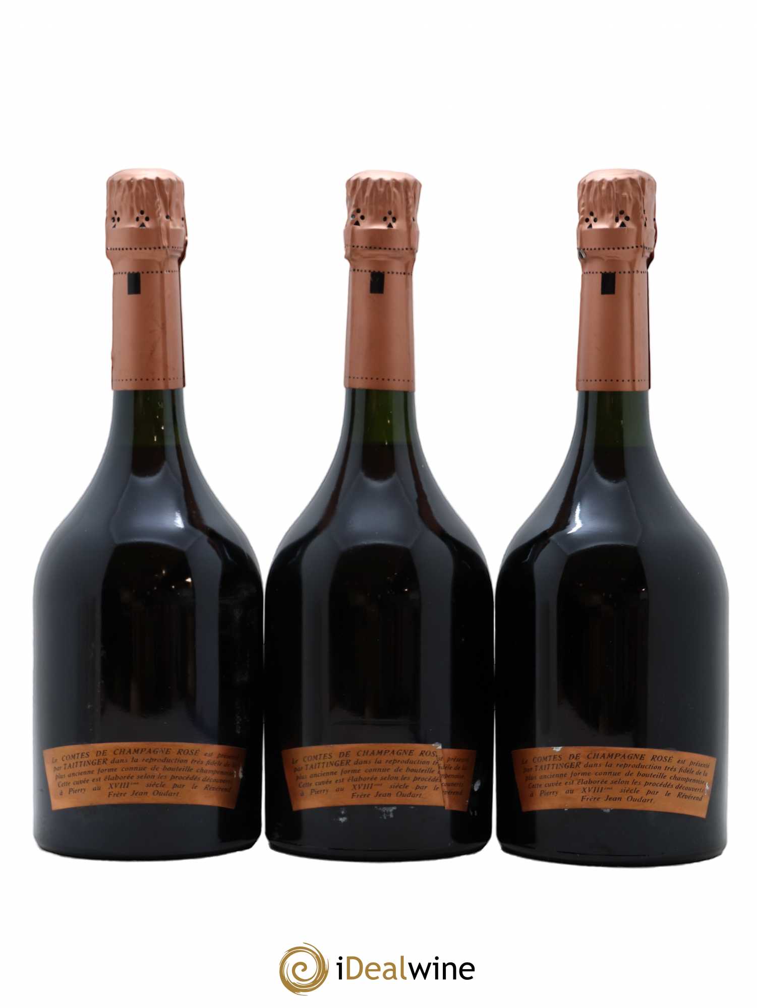 Comtes de Champagne Rosé Grand Cru Brut Taittinger 1975 - Lot de 3 bouteilles - 1