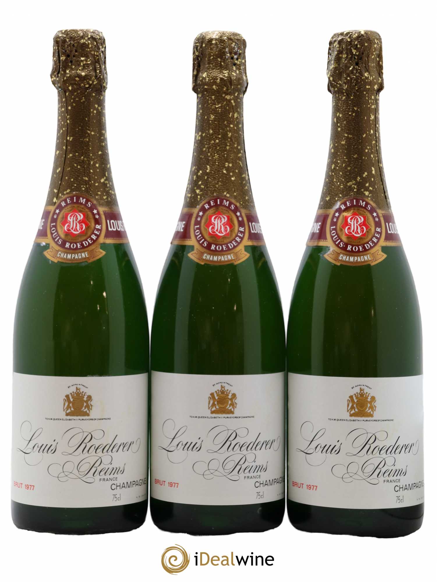 Millésimé Brut Louis Roederer 1977 - Lot de 3 bouteilles - 0