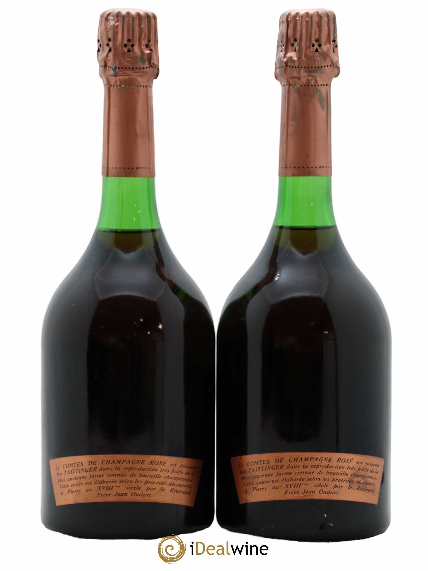 Comtes de Champagne Rosé Grand Cru Brut Taittinger 1971 - Lot de 2 bouteilles - 1
