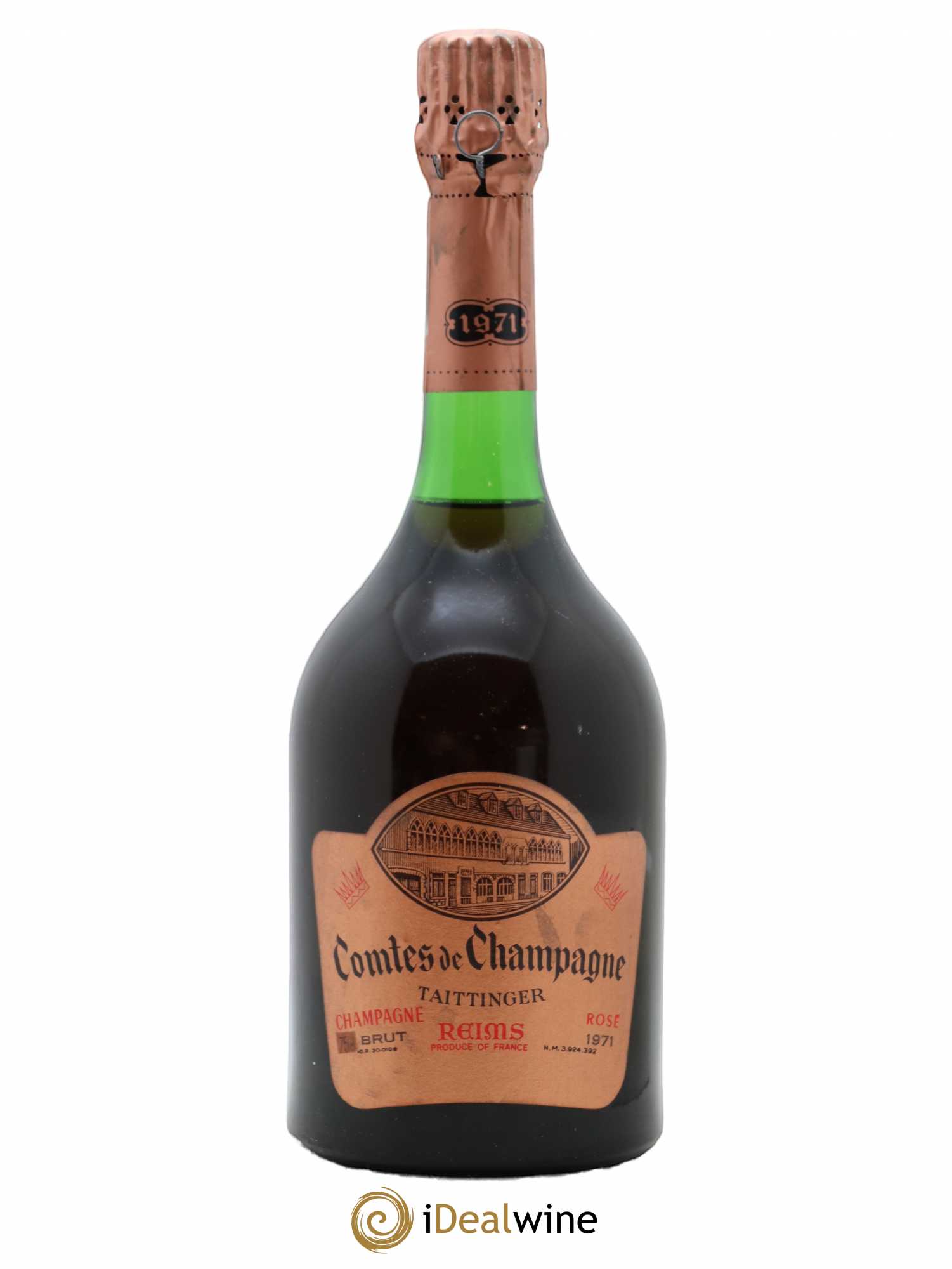 Comtes de Champagne Rosé Grand Cru Brut Taittinger 1971 - Lot de 1 bouteille - 0