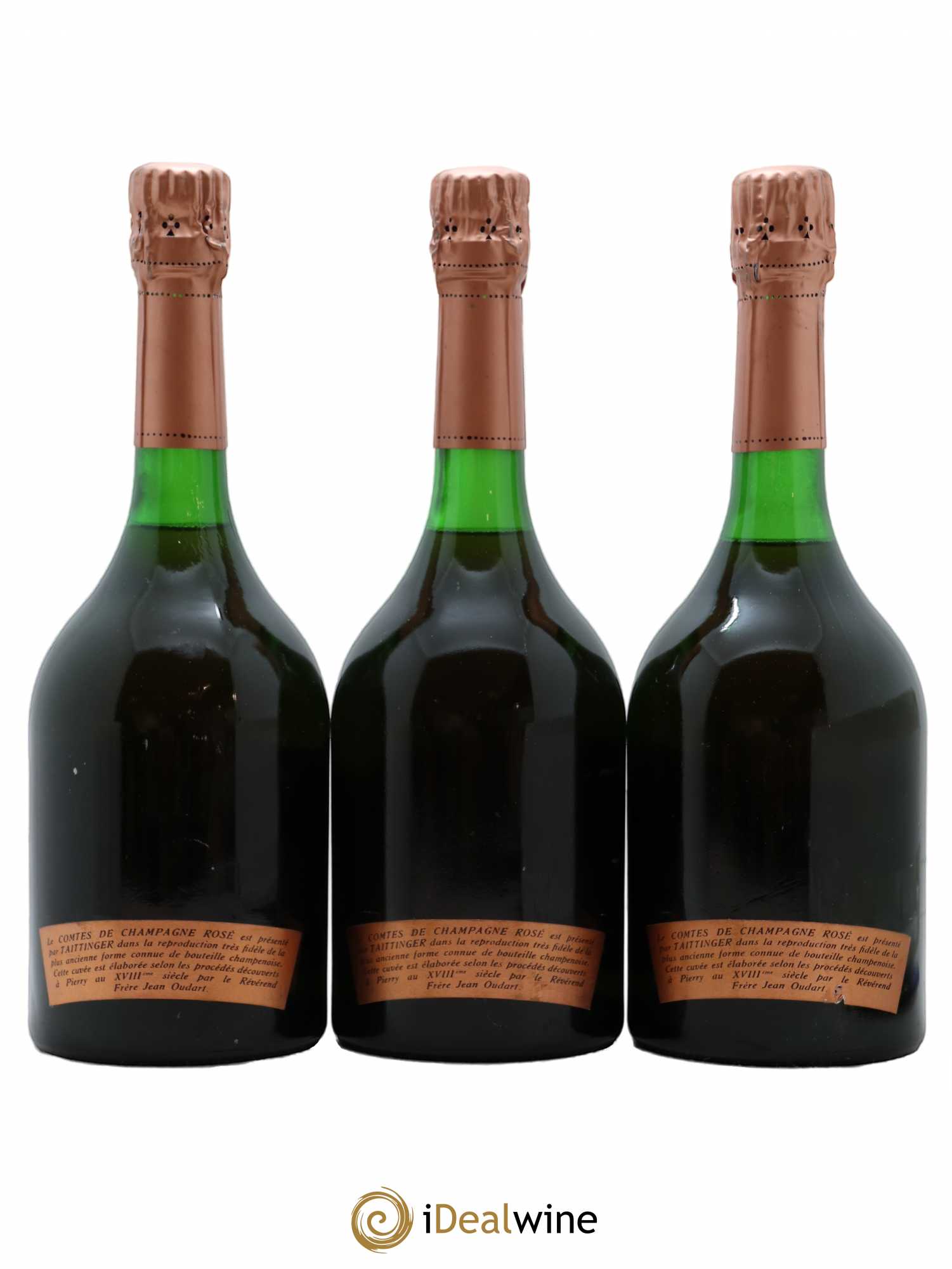 Comtes de Champagne Rosé Grand Cru Brut Taittinger 1973 - Lot of 3 bottles - 1