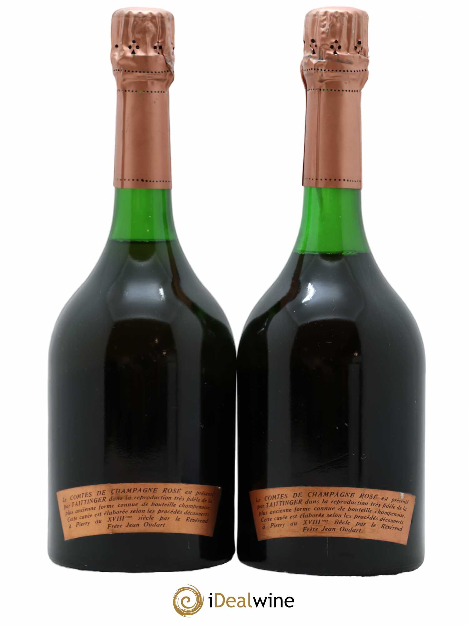 Comtes de Champagne Rosé Grand Cru Brut Taittinger 1973 - Lot de 2 bouteilles - 1