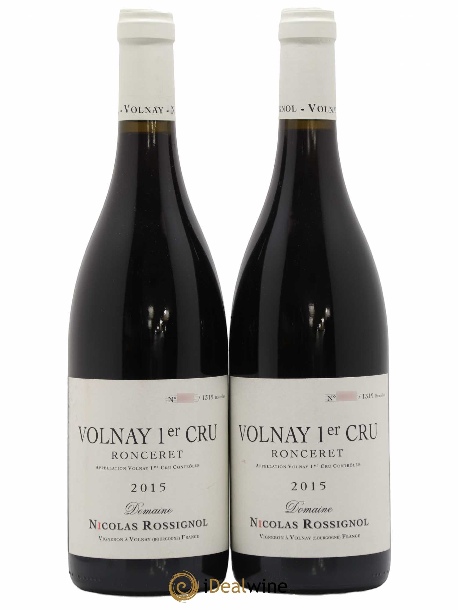 Volnay 1er Cru Ronceret Nicolas Rossignol 2015 - Lot de 2 bouteilles - 0