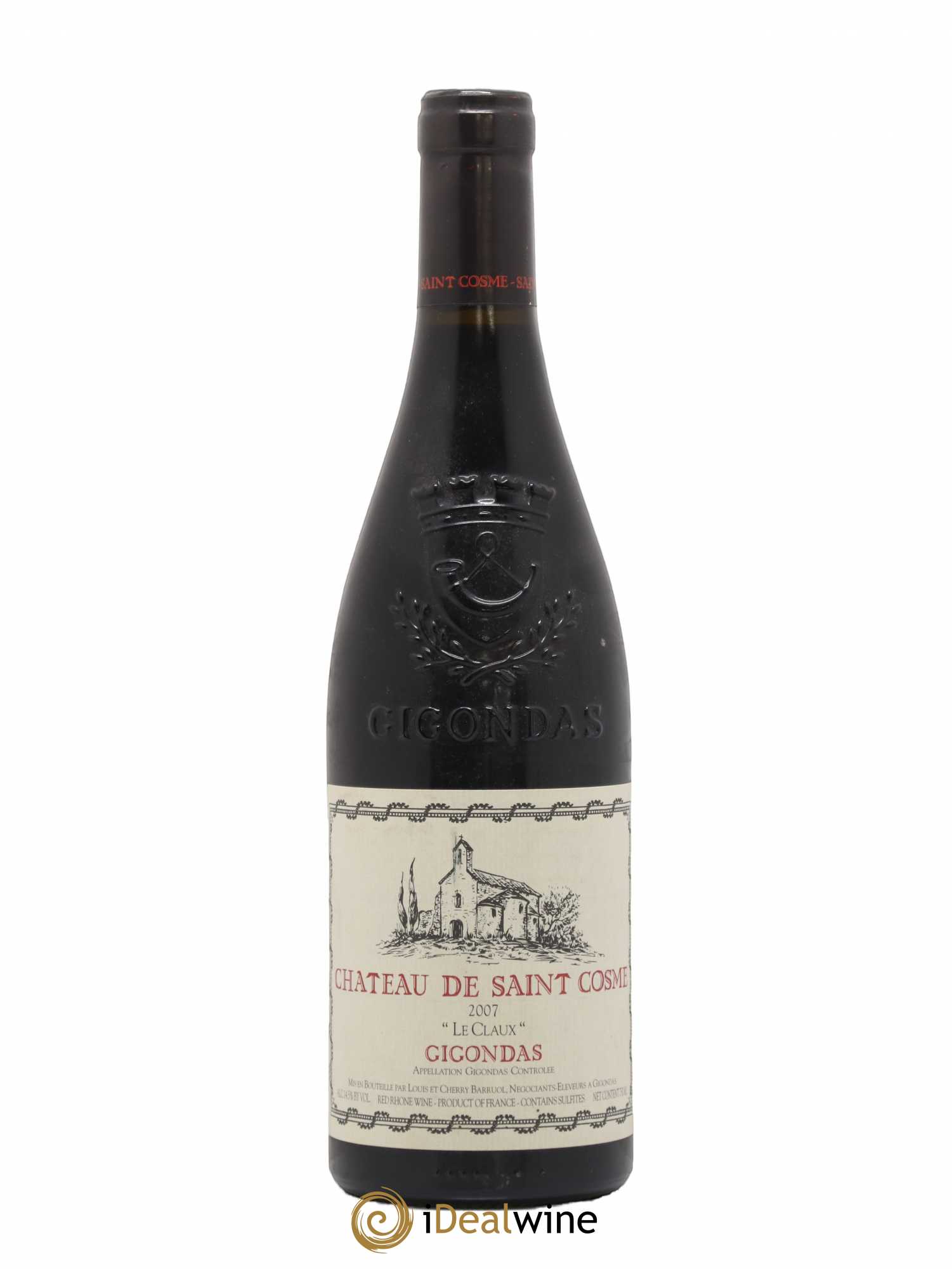 Gigondas Le Claux Saint Cosme 2007 - Lot de 1 bouteille - 0