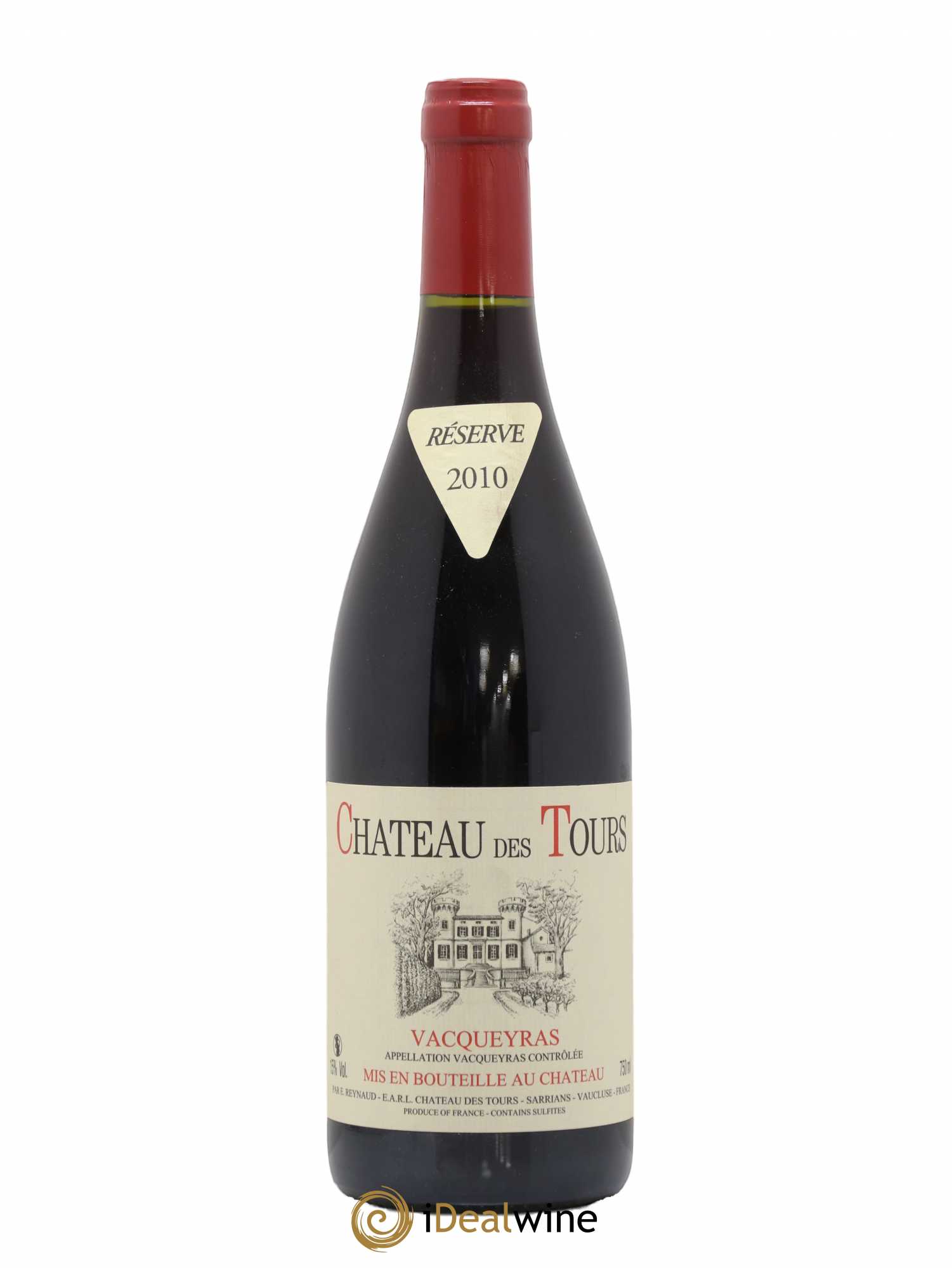 Vacqueyras Château des Tours Emmanuel Reynaud 2010 - Lot de 1 bouteille - 0