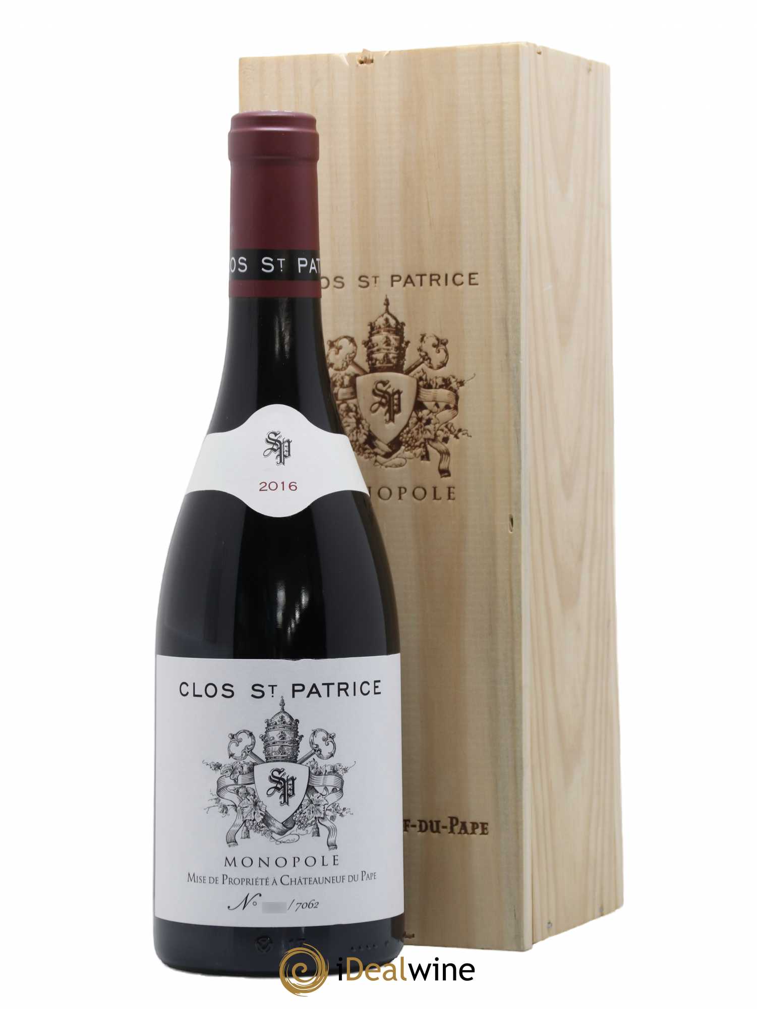 Châteauneuf-du-Pape Clos Saint-Patrice 2016 - Posten von 1 Flasche - 0