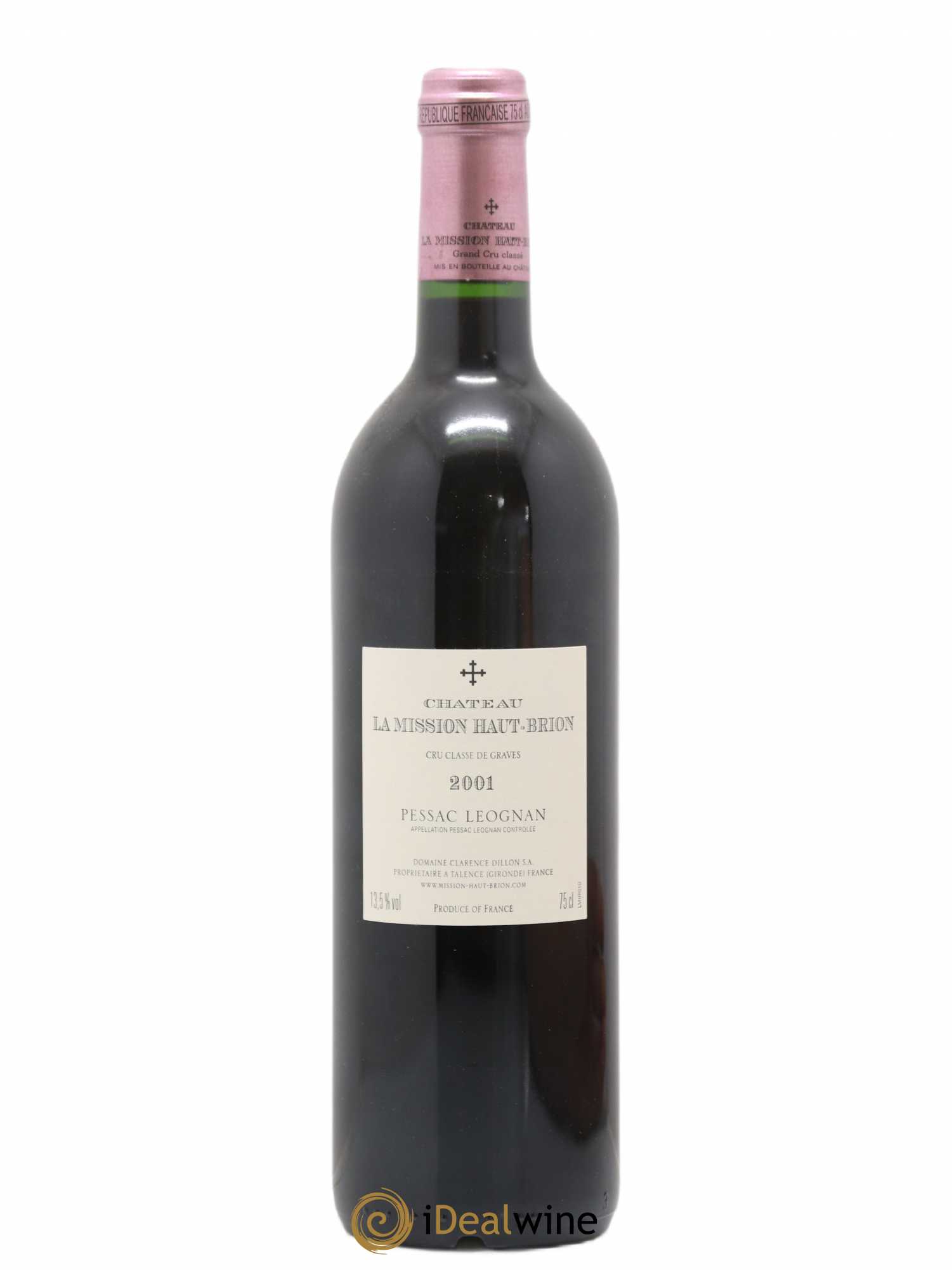 Château la Mission Haut-Brion Cru Classé de Graves 2001 - Lot de 1 bouteille - 1