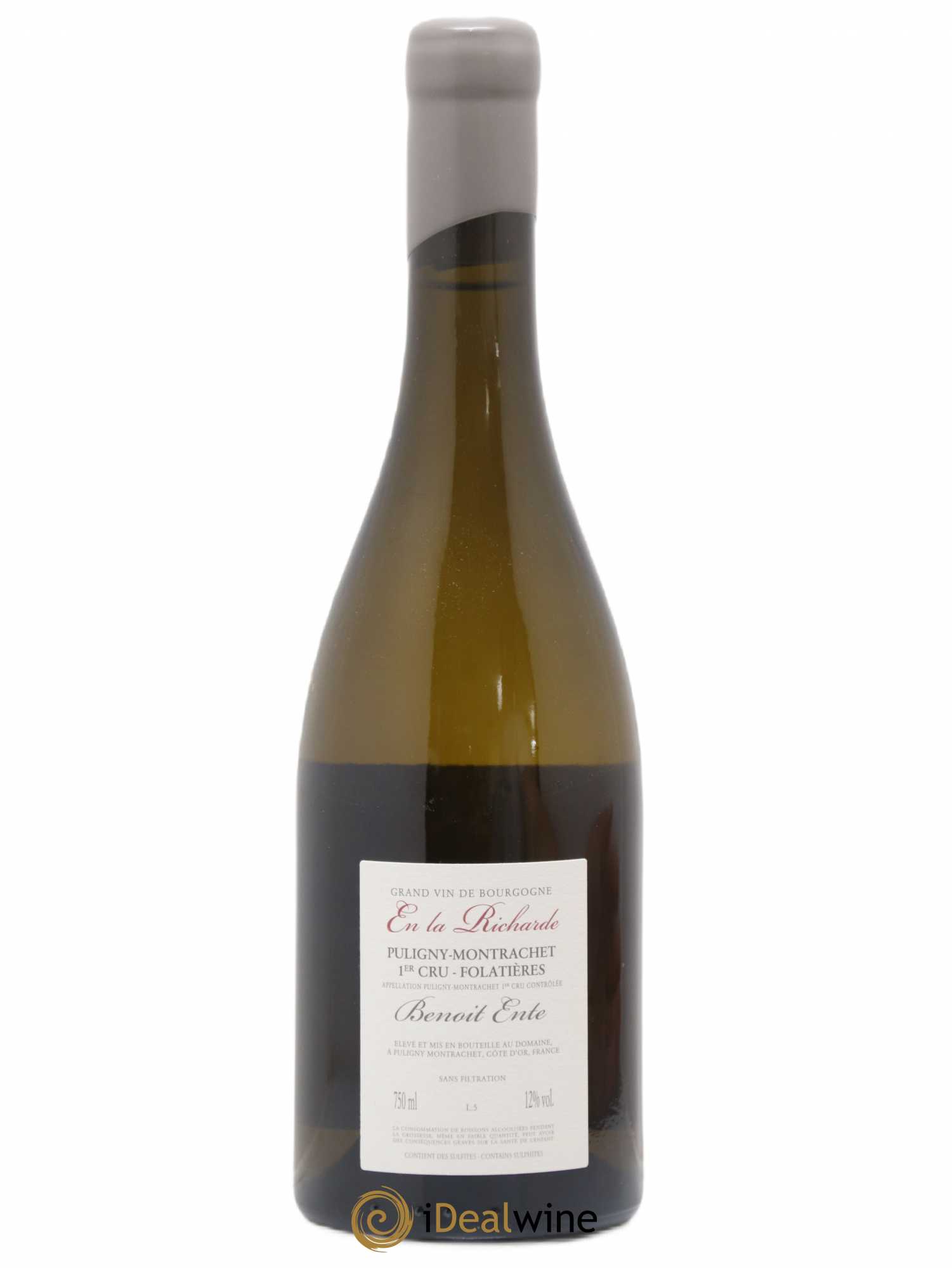 Puligny-Montrachet 1er Cru Folatières En la Richarde Benoit Ente 2014 - Lot de 1 bouteille - 1