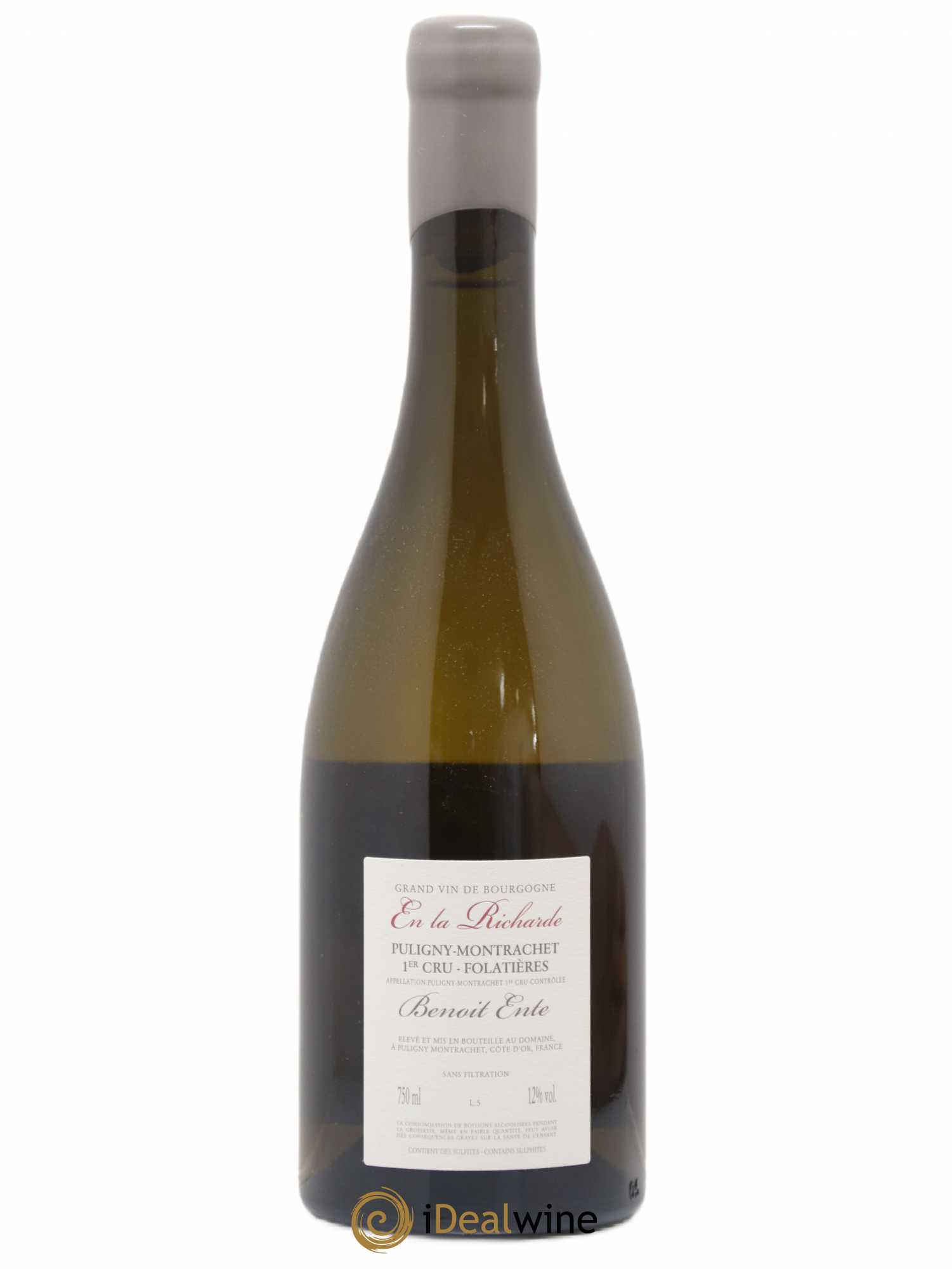 Puligny-Montrachet 1er Cru Folatières En la Richarde Benoit Ente 2014 - Lot de 1 bouteille - 1