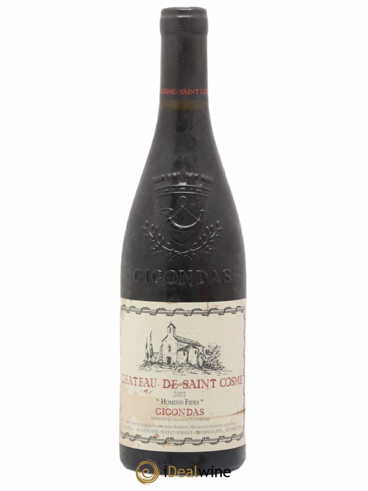 Gigondas Hominis Fides Saint Cosme 2007 - Lot de 1 bouteille - 0