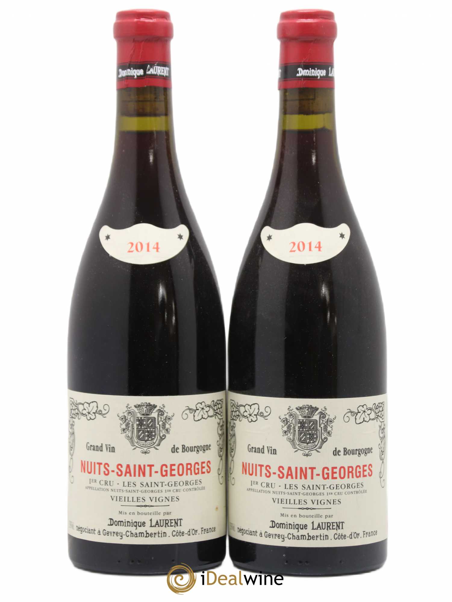 Nuits-Saint-Georges 1er Cru Les Saints Georges Vieilles Vignes Dominique Laurent 2014 - Lot de 2 bouteilles - 0