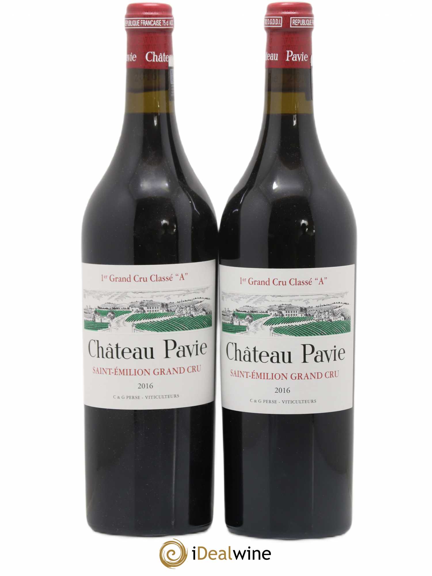 Château Pavie 1er Grand Cru Classé A 2016 - Lot de 2 bouteilles - 0