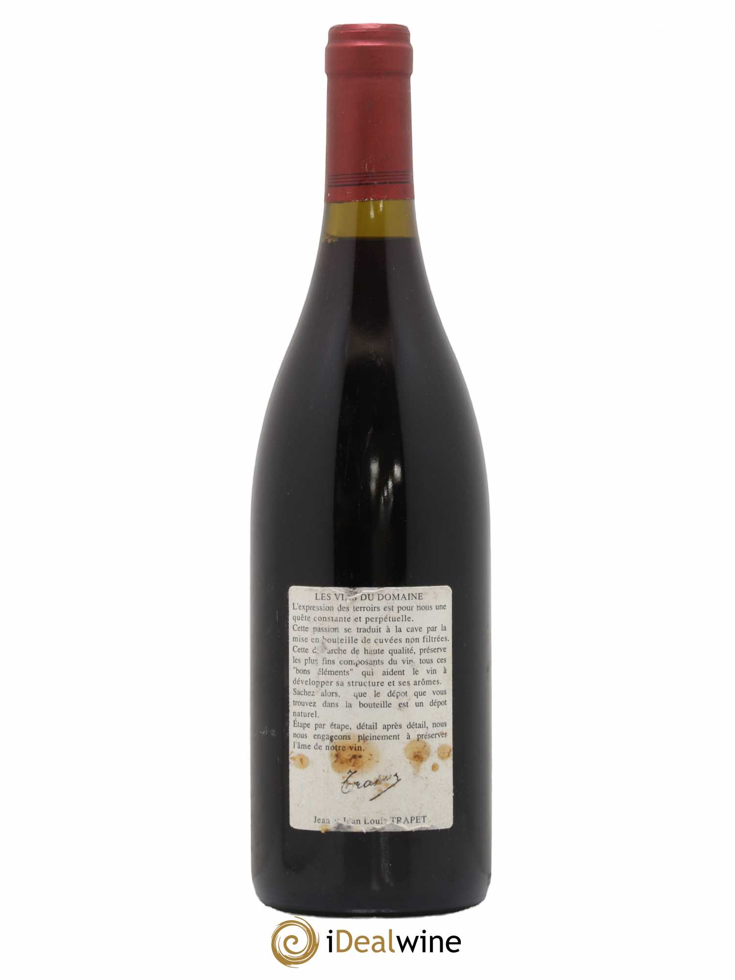 Chambertin Grand Cru Domaine Trapet 1996 - Lot de 1 bouteille - 1