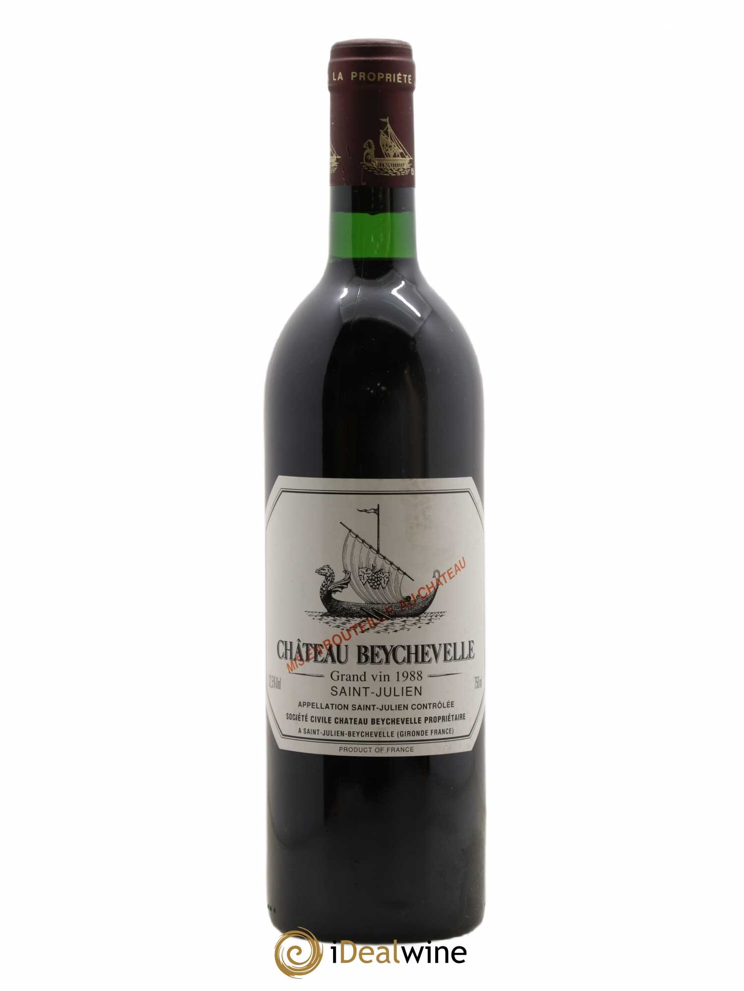 Château Beychevelle 4ème Grand Cru Classé 1988 - Lot de 1 bouteille - 0