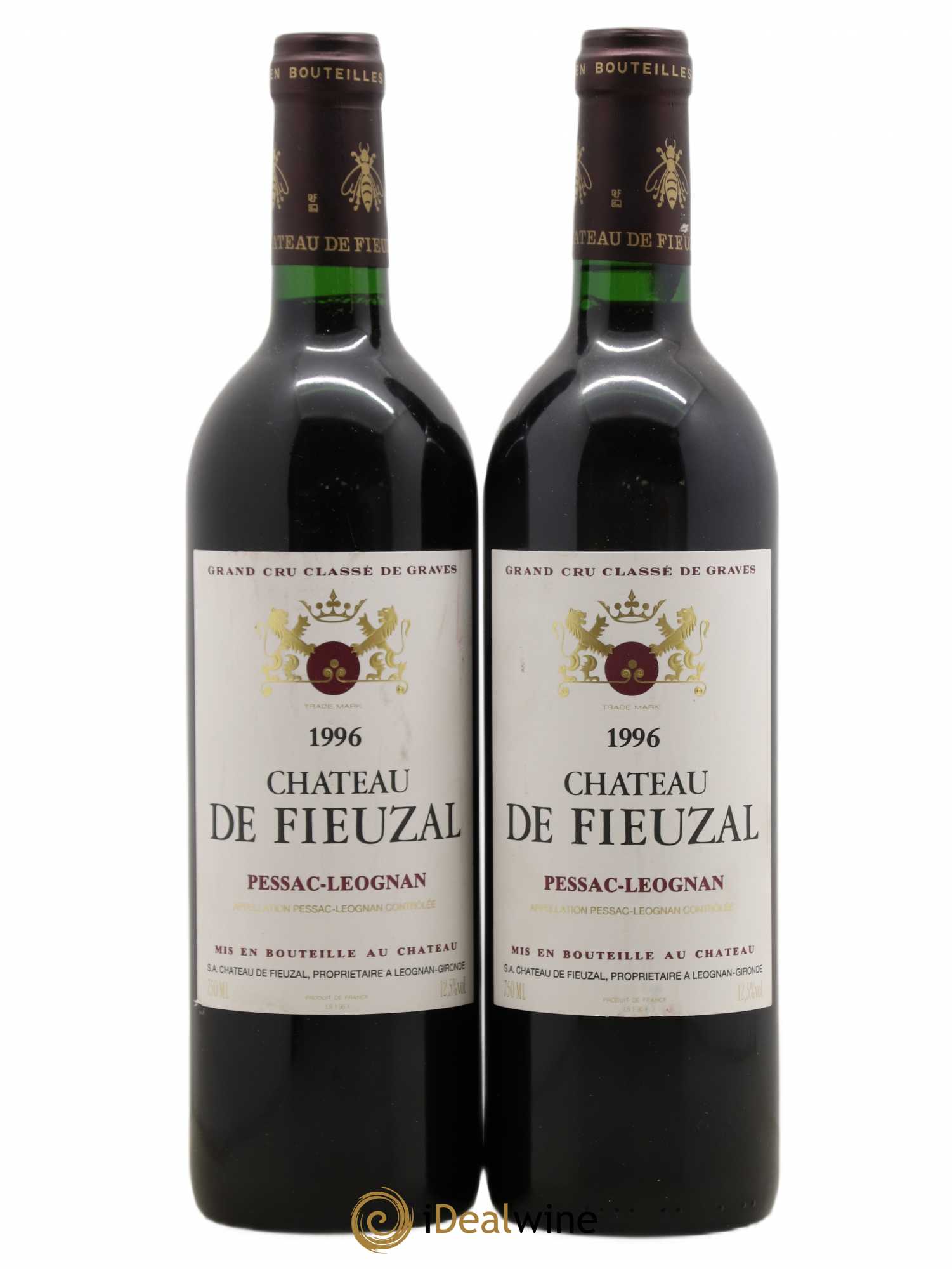 Château de Fieuzal Cru Classé de Graves 1996 - Lot de 2 bouteilles - 0