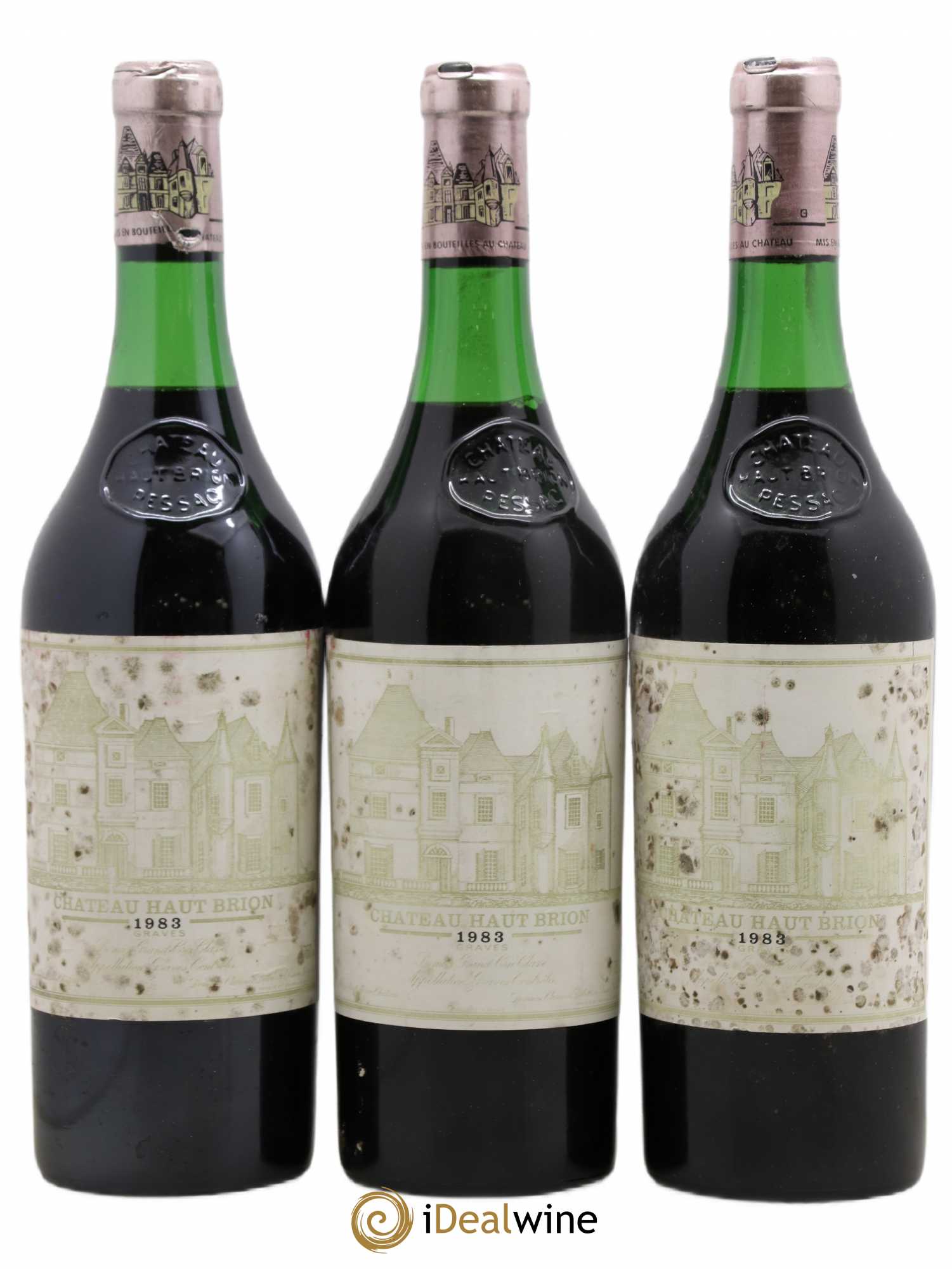 Château Haut Brion 1er Grand Cru Classé 1983 - Lot de 3 bouteilles - 0