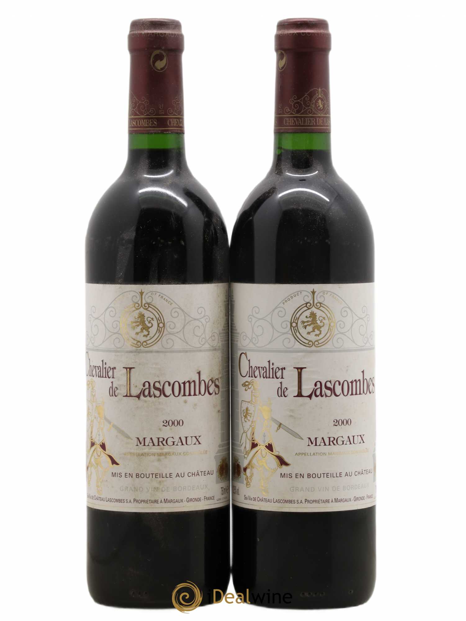 Chevalier de Lascombes Second Vin 2000 - Lot de 2 bouteilles - 0