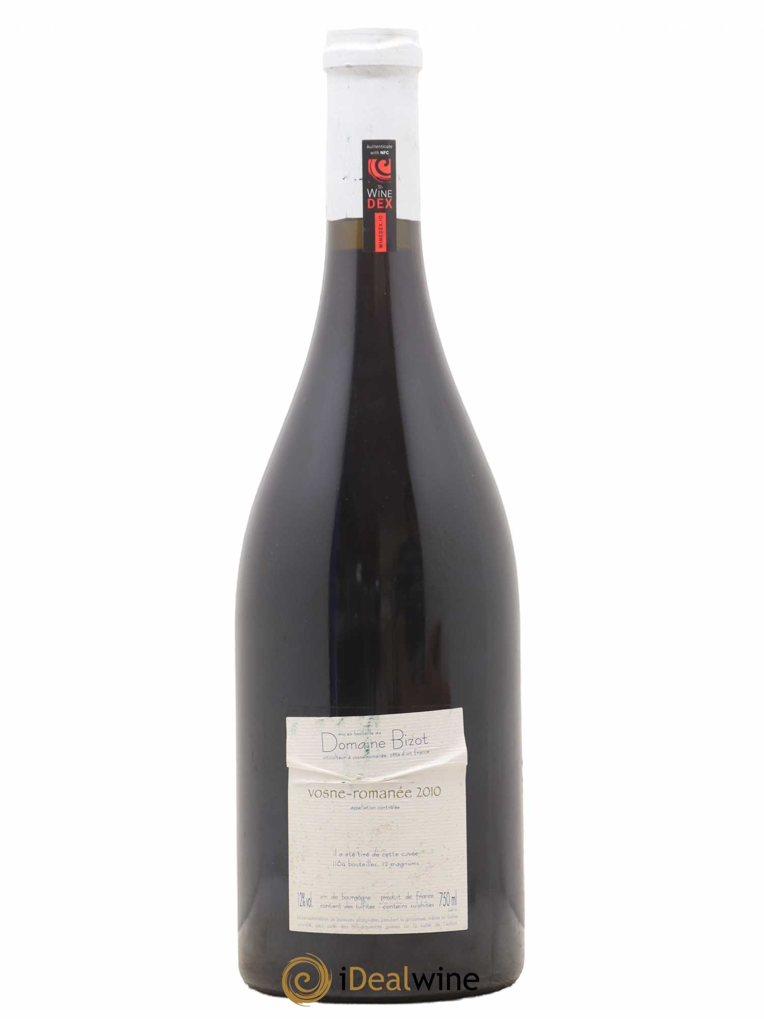 Vosne-Romanée Bizot (Domaine) 2010 - Lot de 1 bouteille - 1