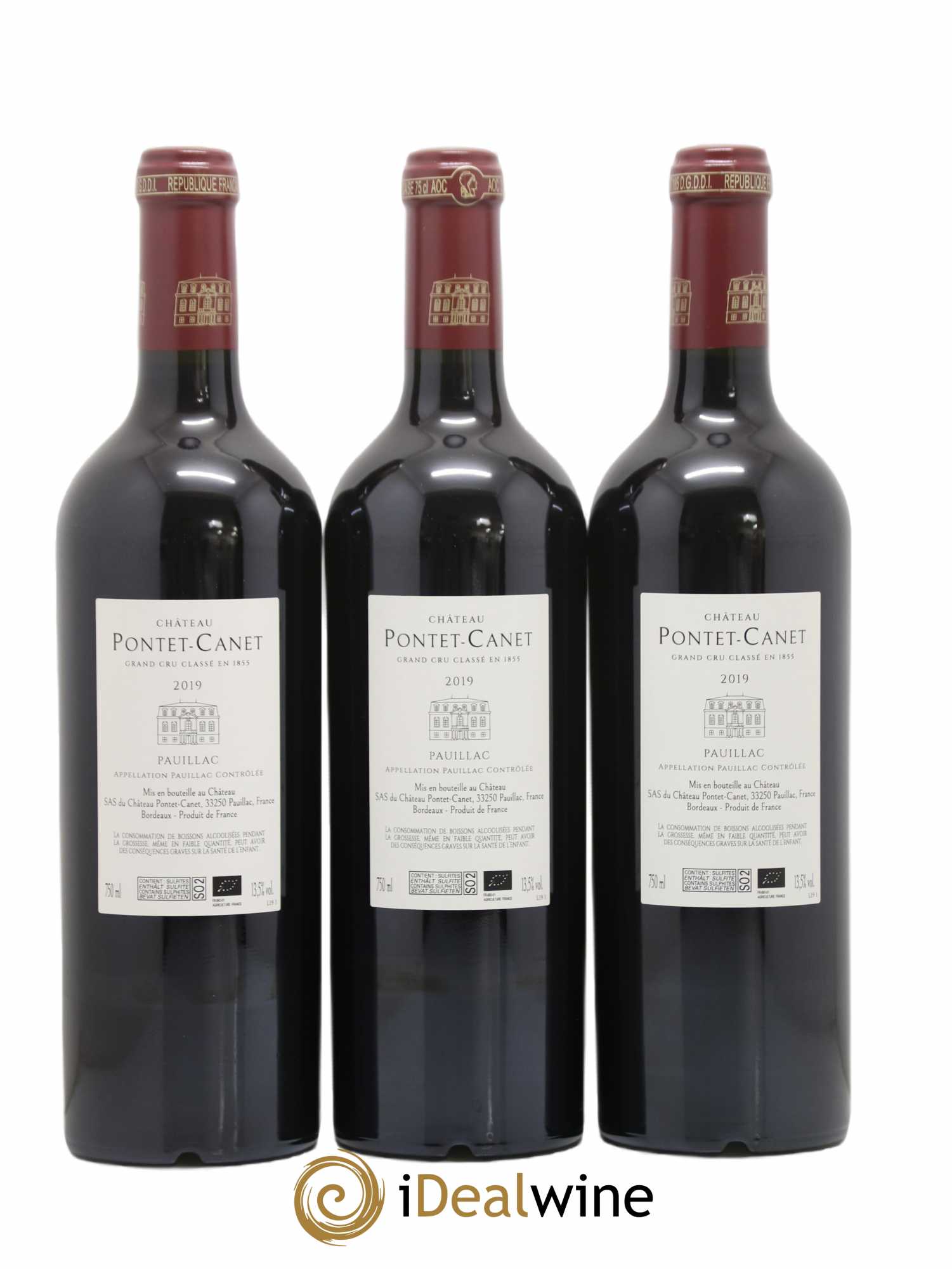 Château Pontet Canet 5ème Grand Cru Classé 2019 - Lot de 6 bouteilles - 4