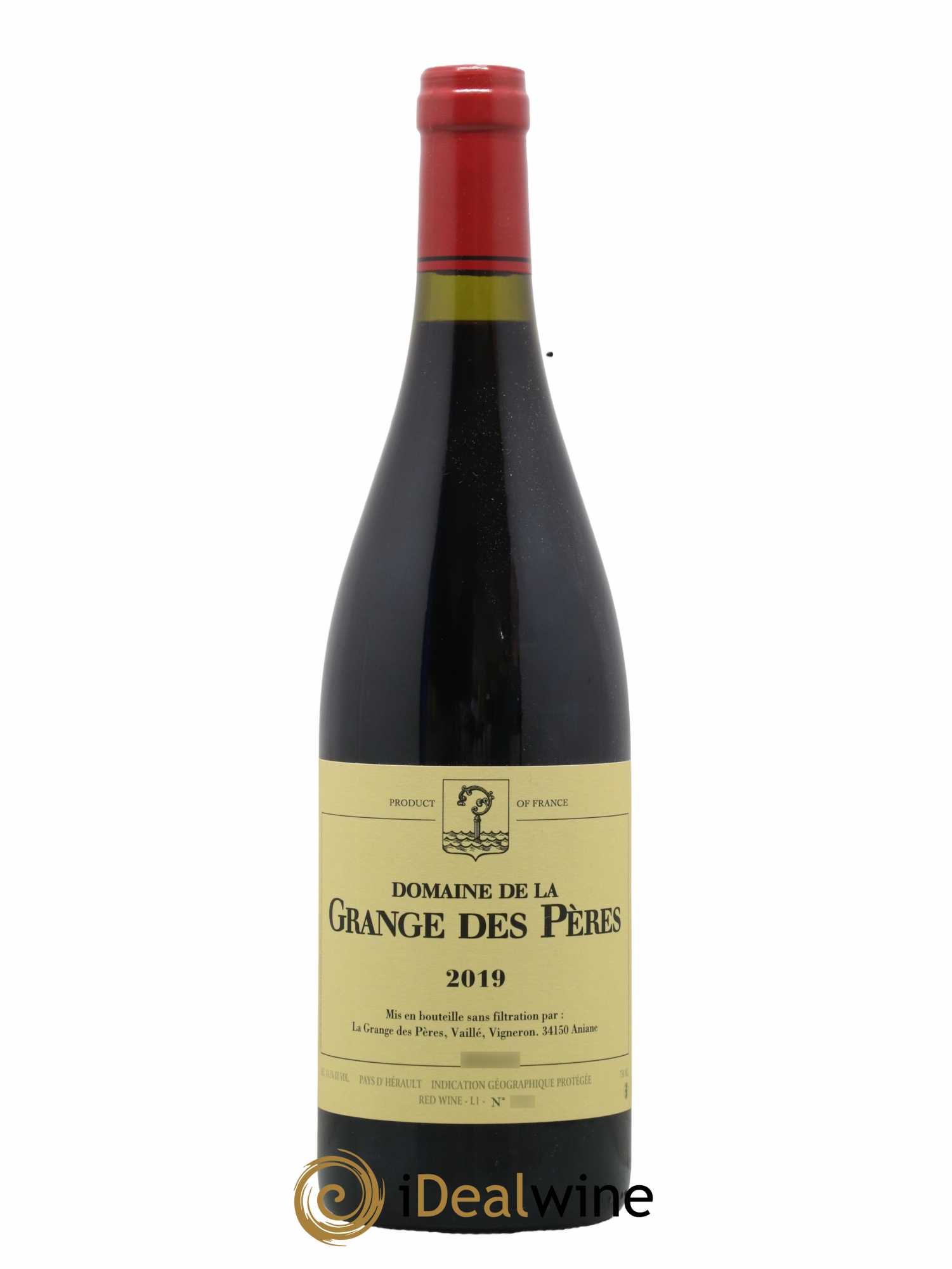 IGP Pays d'Hérault Grange des Pères Laurent Vaillé 2019 - Lot de 1 bouteille - 0