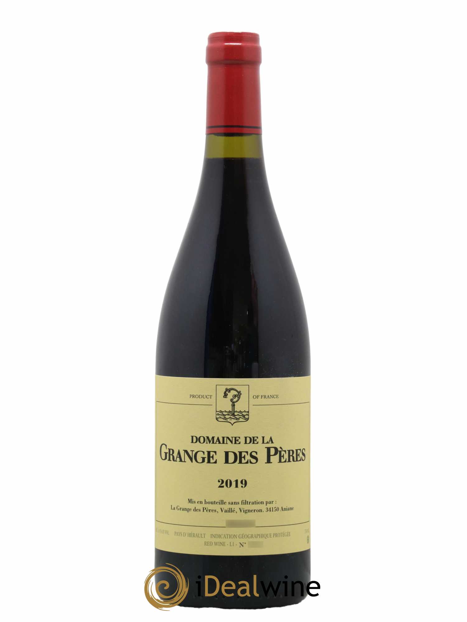 IGP Pays d'Hérault Grange des Pères Laurent Vaillé  2019 - Lot de 1 bouteille - 0
